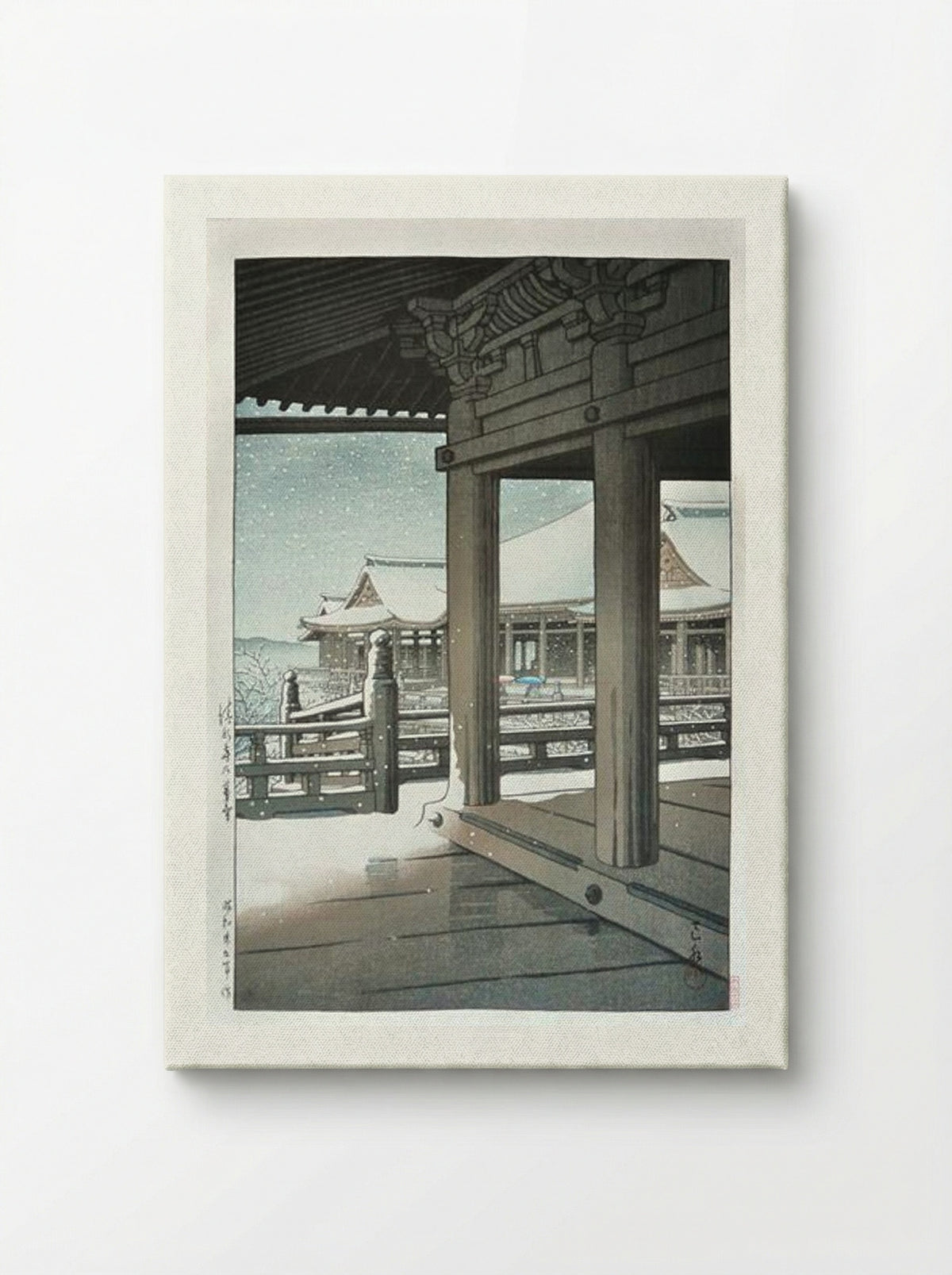 Snow Fall at Kiyomizu Temple, Kyoto - Hasui Kawase - Canvas