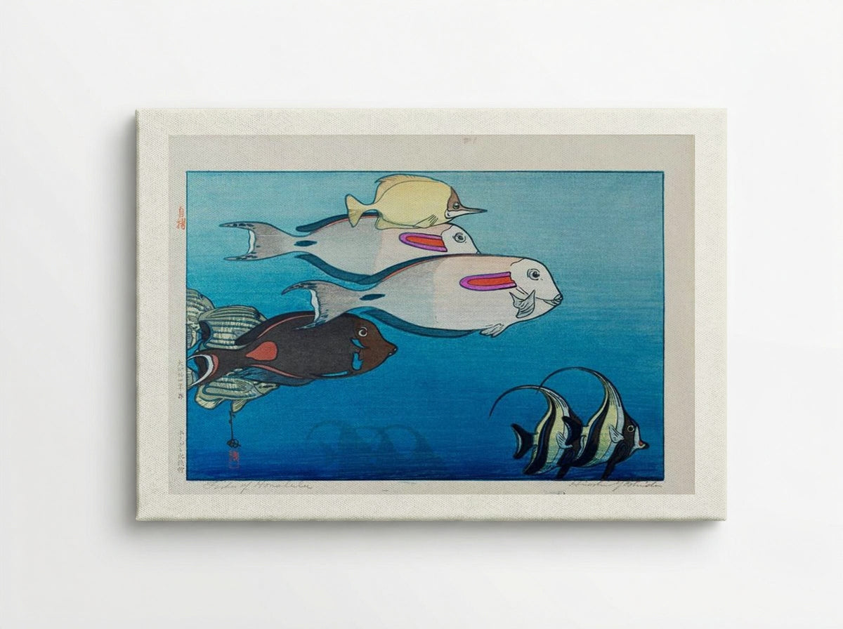 Fishes of Honolulu - Hiroshi Yoshida - Canvas