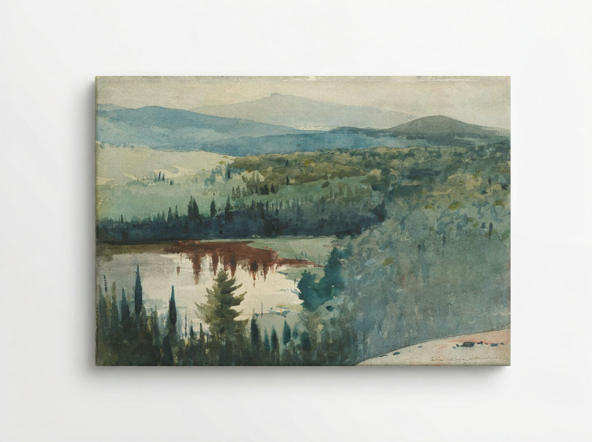 Indian Village, Adirondacks - Winslow Homer - Canvas