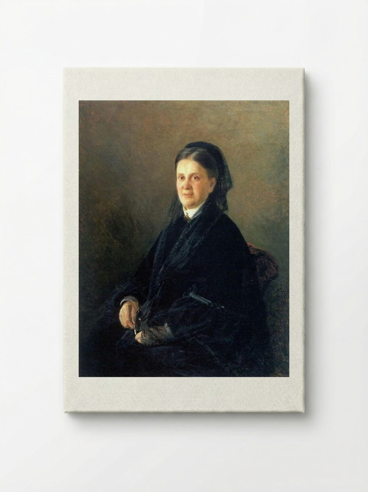 Portrait of Anna Olsufyeva - Nikolai Ge - Canvas