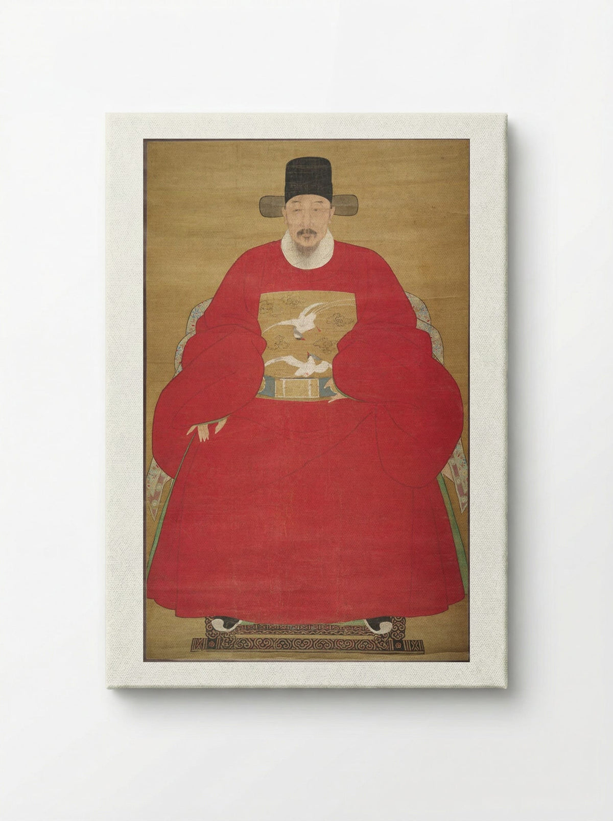 Portrait of a Seated Civil Official - Unknown Artist - Canvas