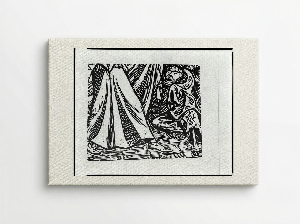 Dance of Death I, Fragment 2 - Ernst Barlach - Canvas