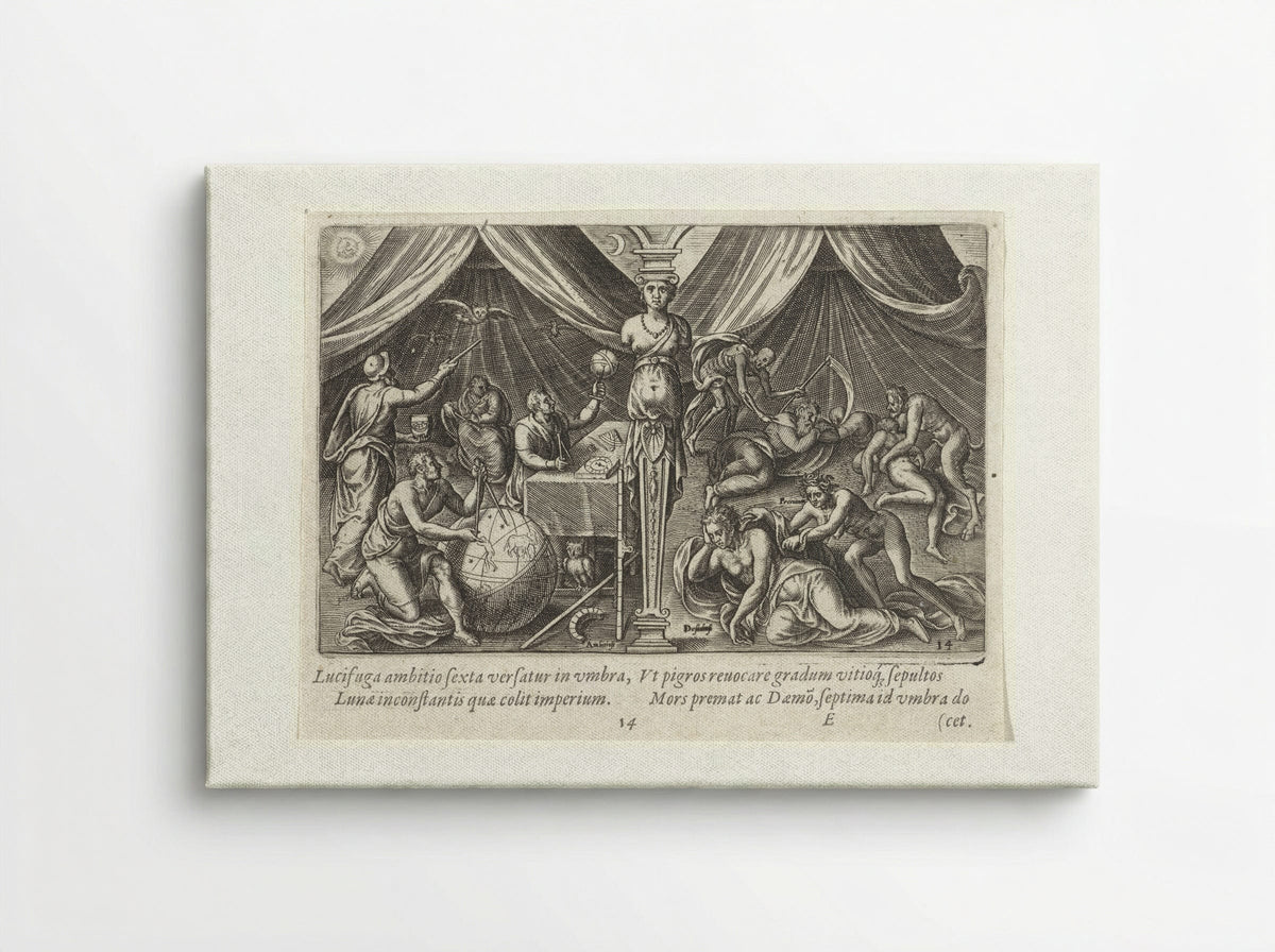 Allegory of Ambition and Sloth - Philips Galle - Canvas