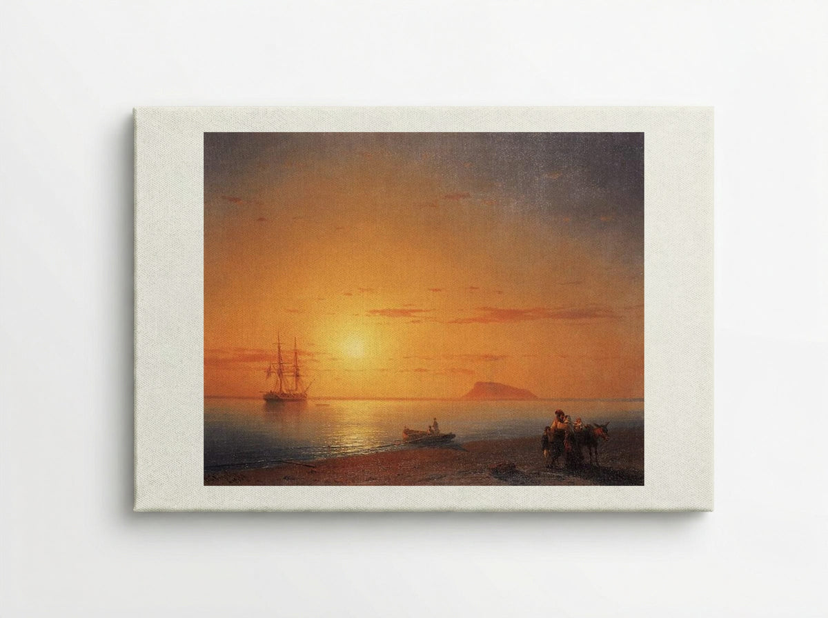 Sea Coast. Farewell - Ivan Aivazovsky - Canvas