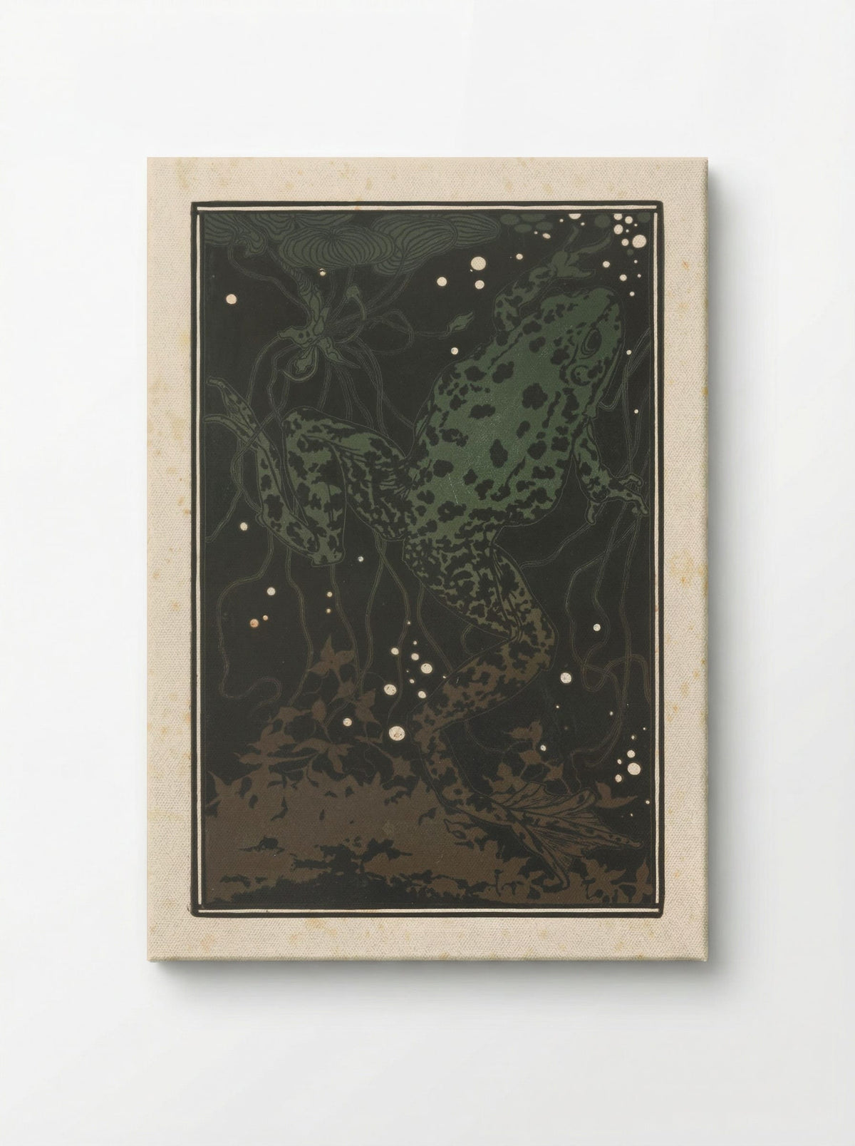 Zwemmende kikker (Swimming Frog) - Julie de Graag - Canvas