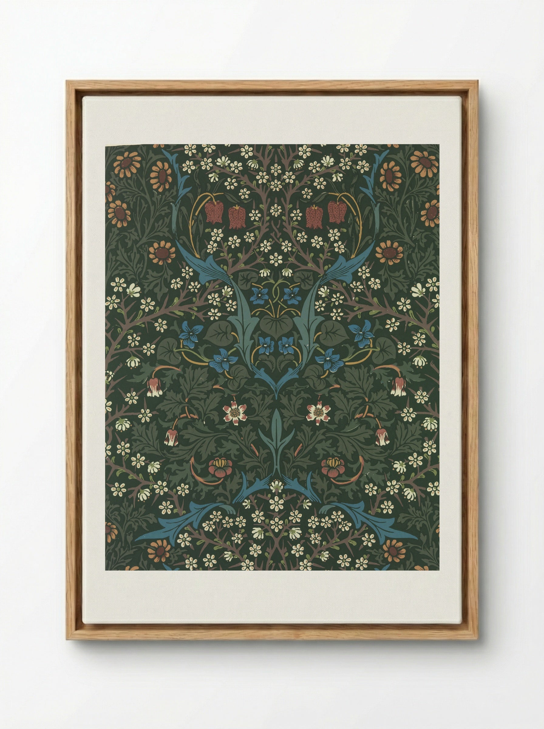 Blackthorn - William Morris - Framed Canvas Wood