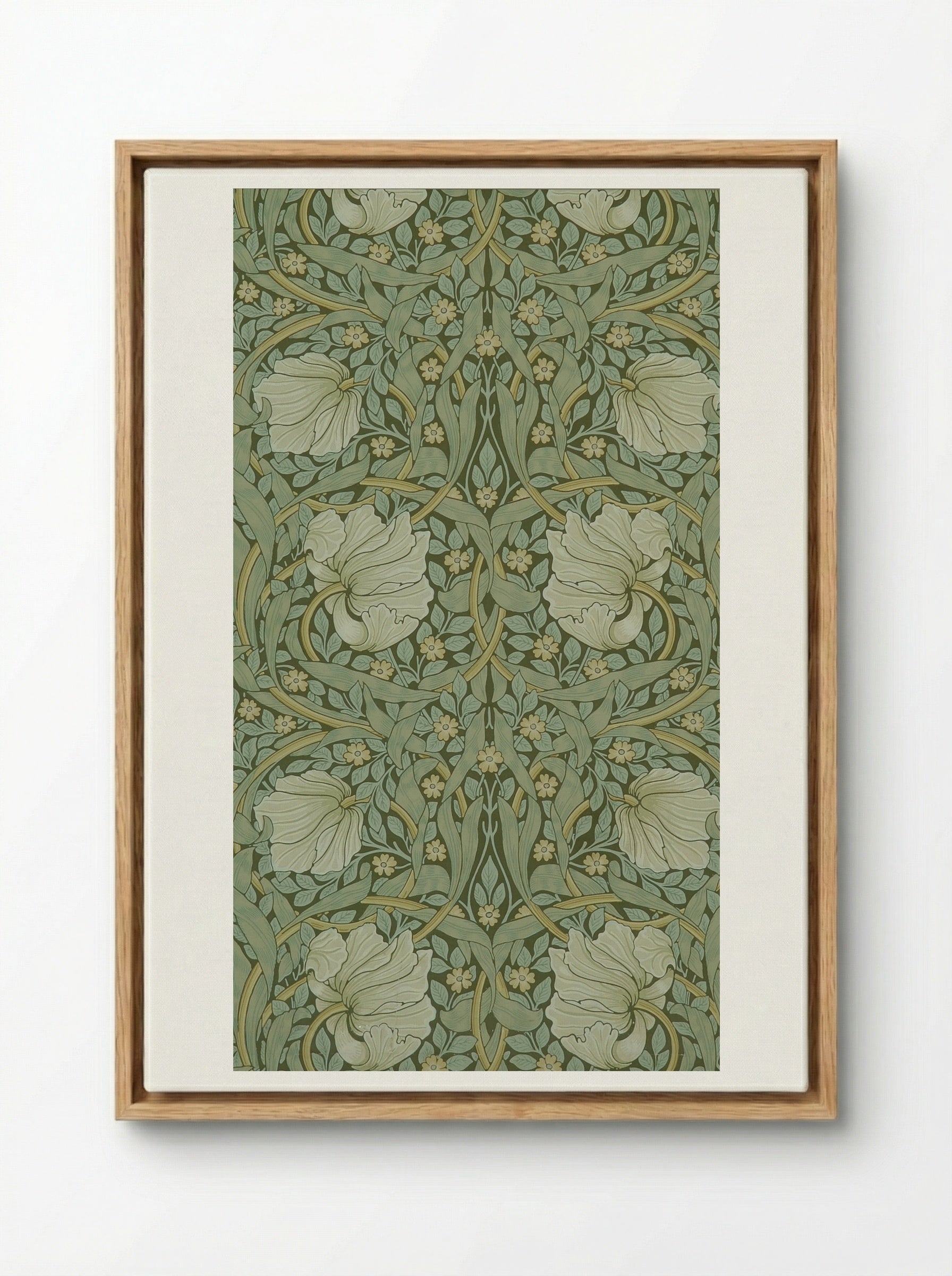 Pimpernel - William Morris - Framed Canvas Wood