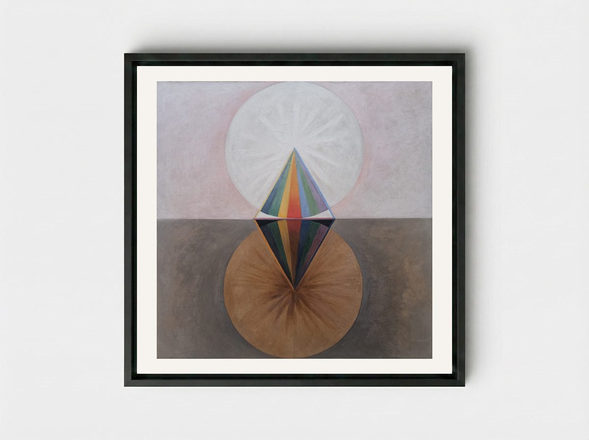 The Swan, No. 12 - Hilma af Klint - Framed Canvas Black