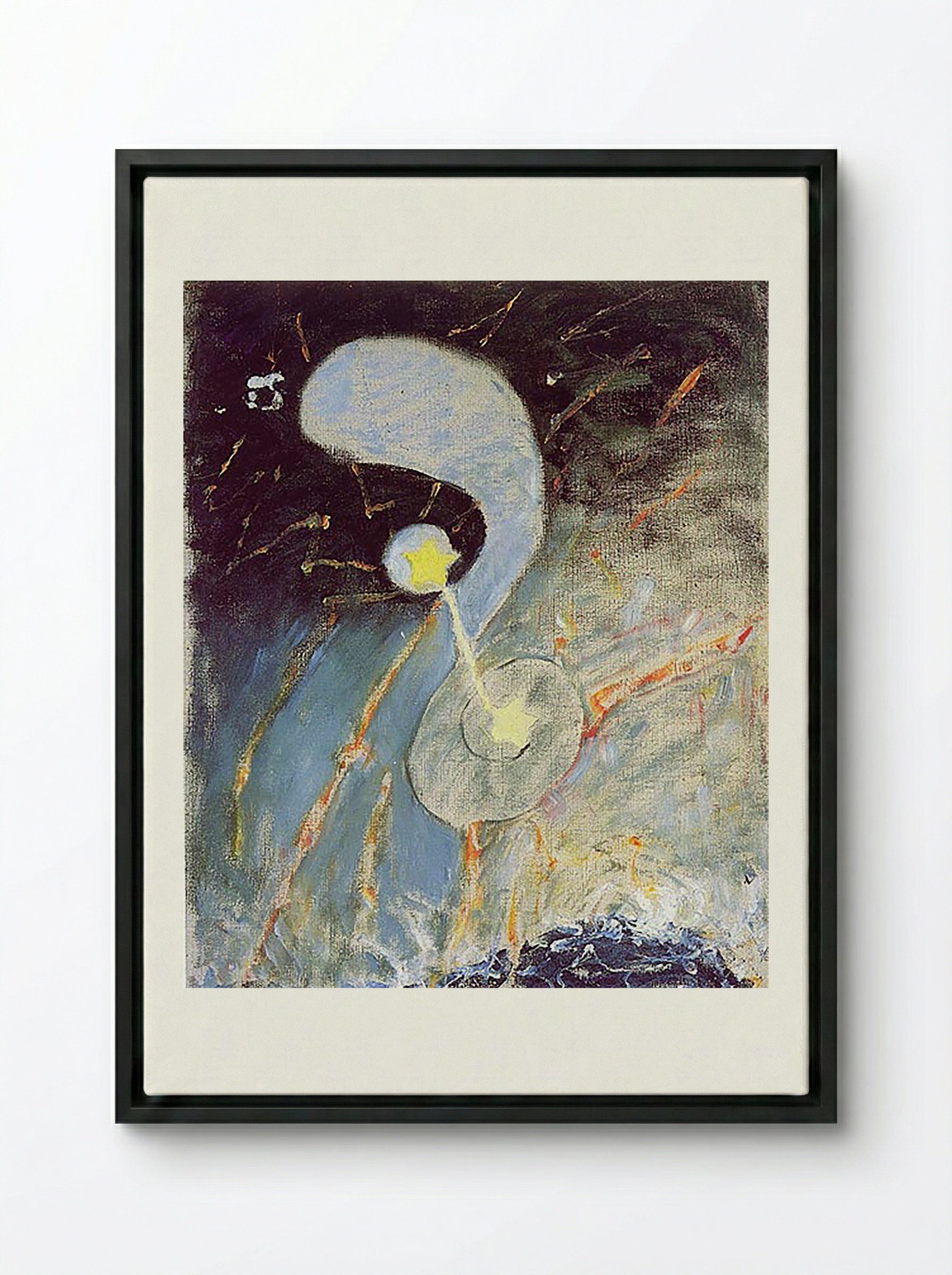 Chaos, No. 2 - Hilma af Klint - Framed Canvas Black
