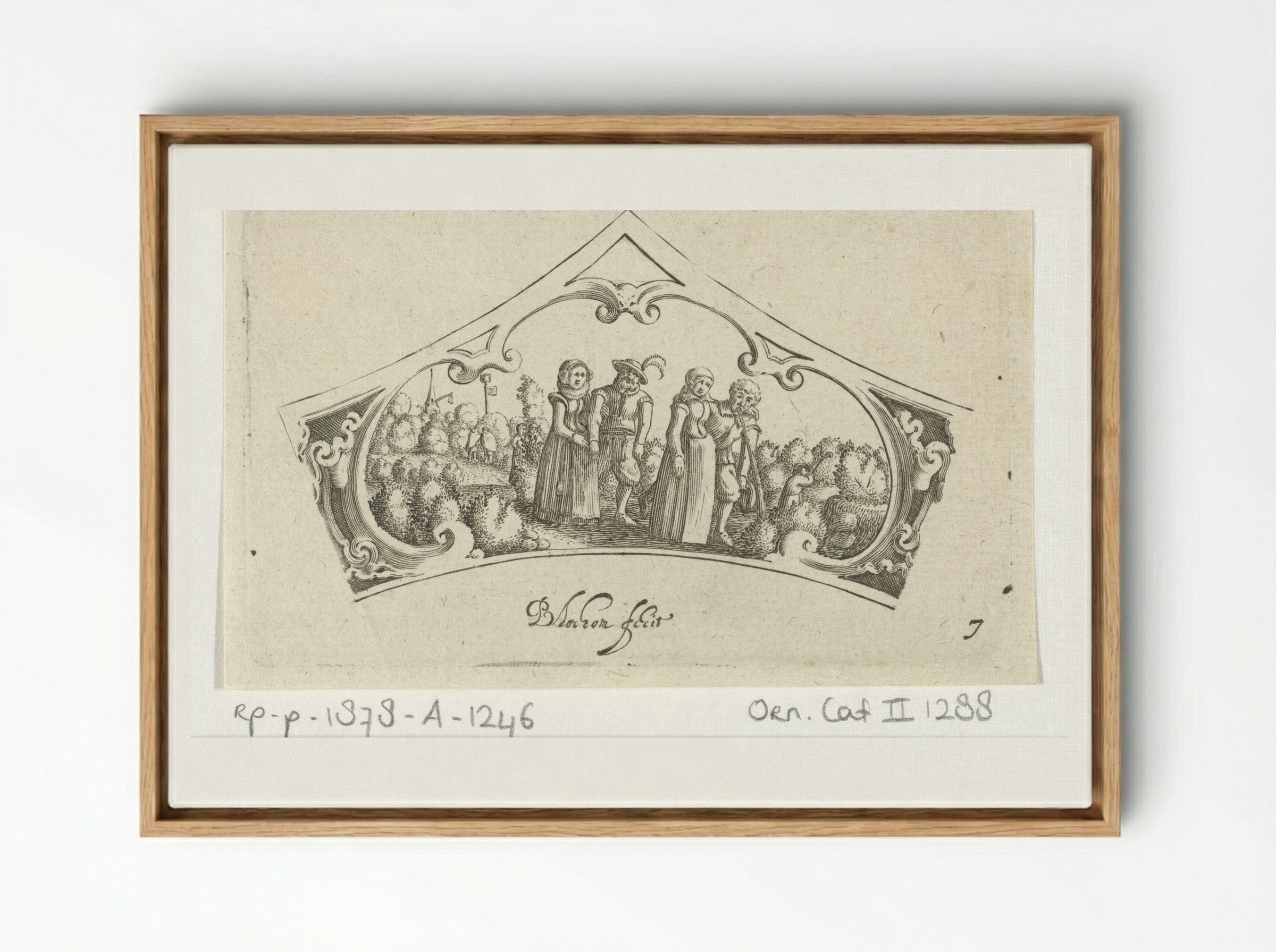 Vrouwen begeleiden beschonken mannen - Claes Jansz. Visscher (II) - Framed Canvas Wood