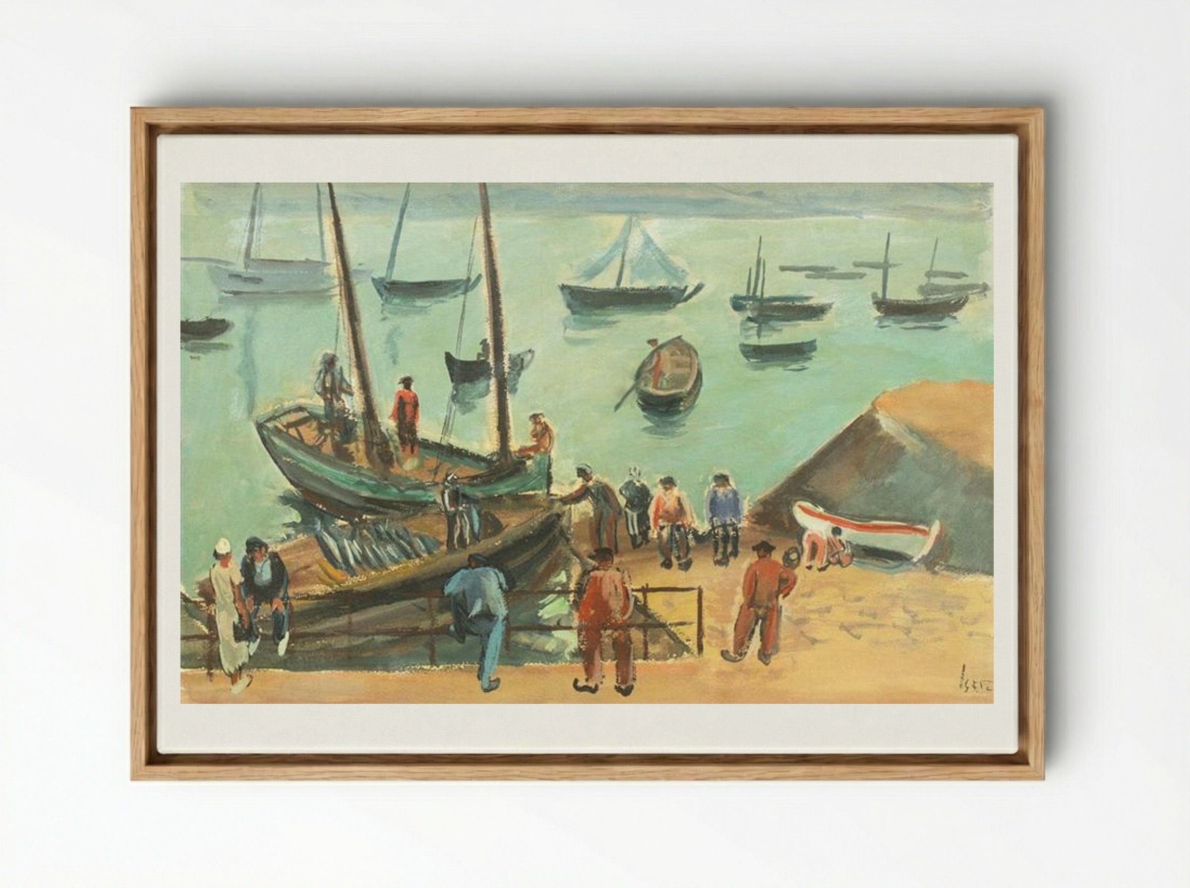Bretania Port - Iosif Iser - Framed Canvas Wood