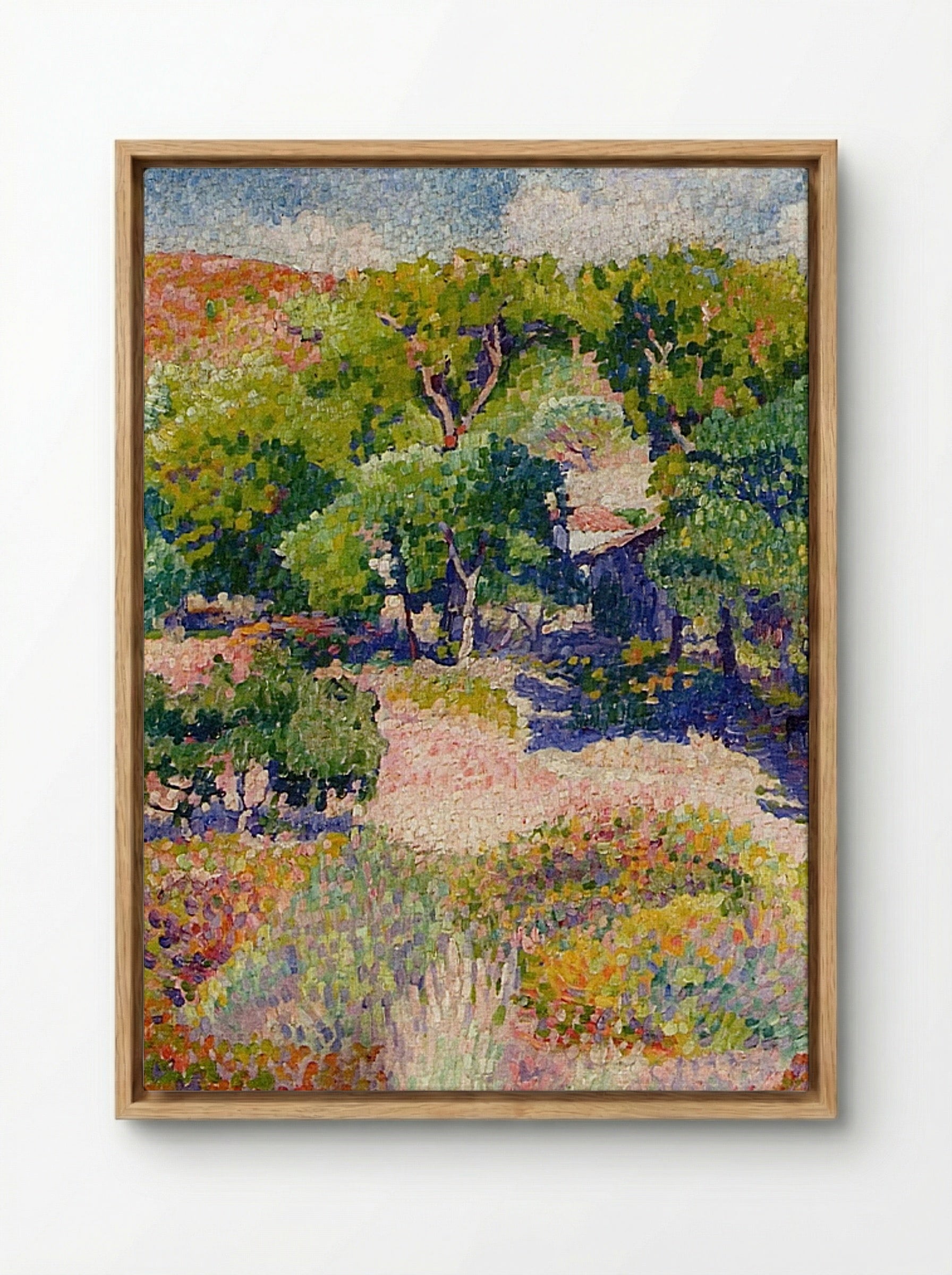 Cypresses - Henri-Edmond Cross - Framed Canvas Wood