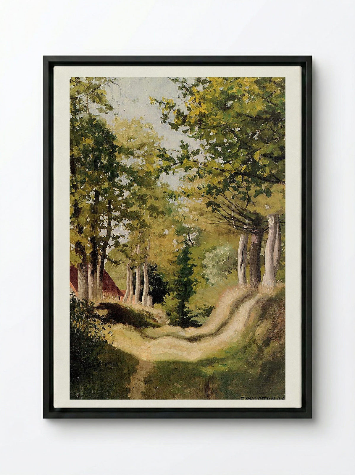 Undergrowth - Félix Vallotton - Framed Canvas Black