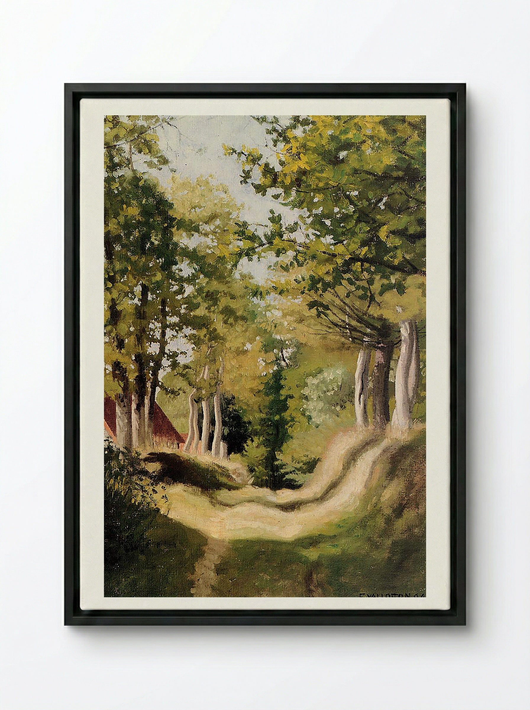Undergrowth - Félix Vallotton - Framed Canvas Black