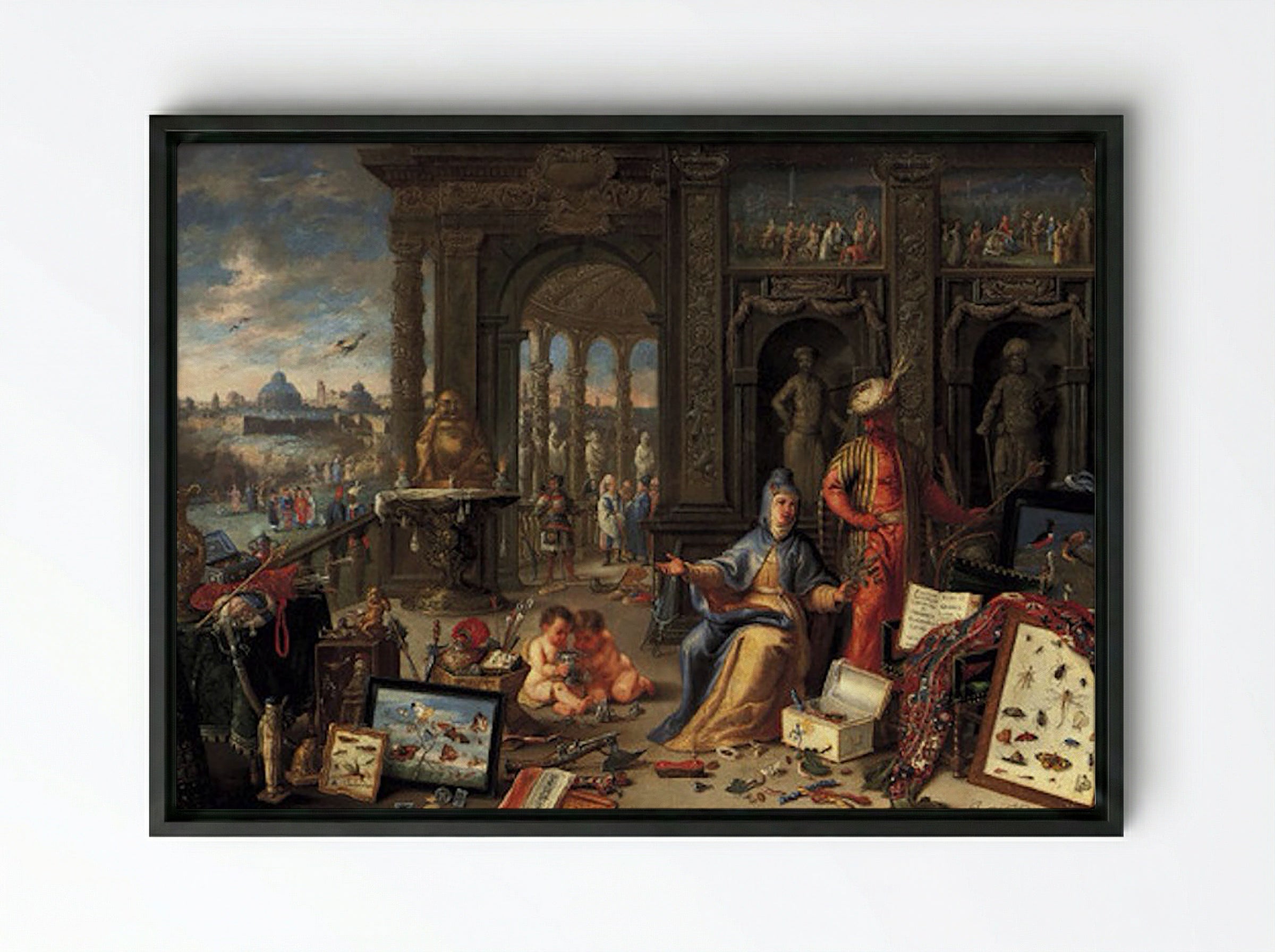 Asia - Jan van Kessel the Elder - Framed Canvas Black