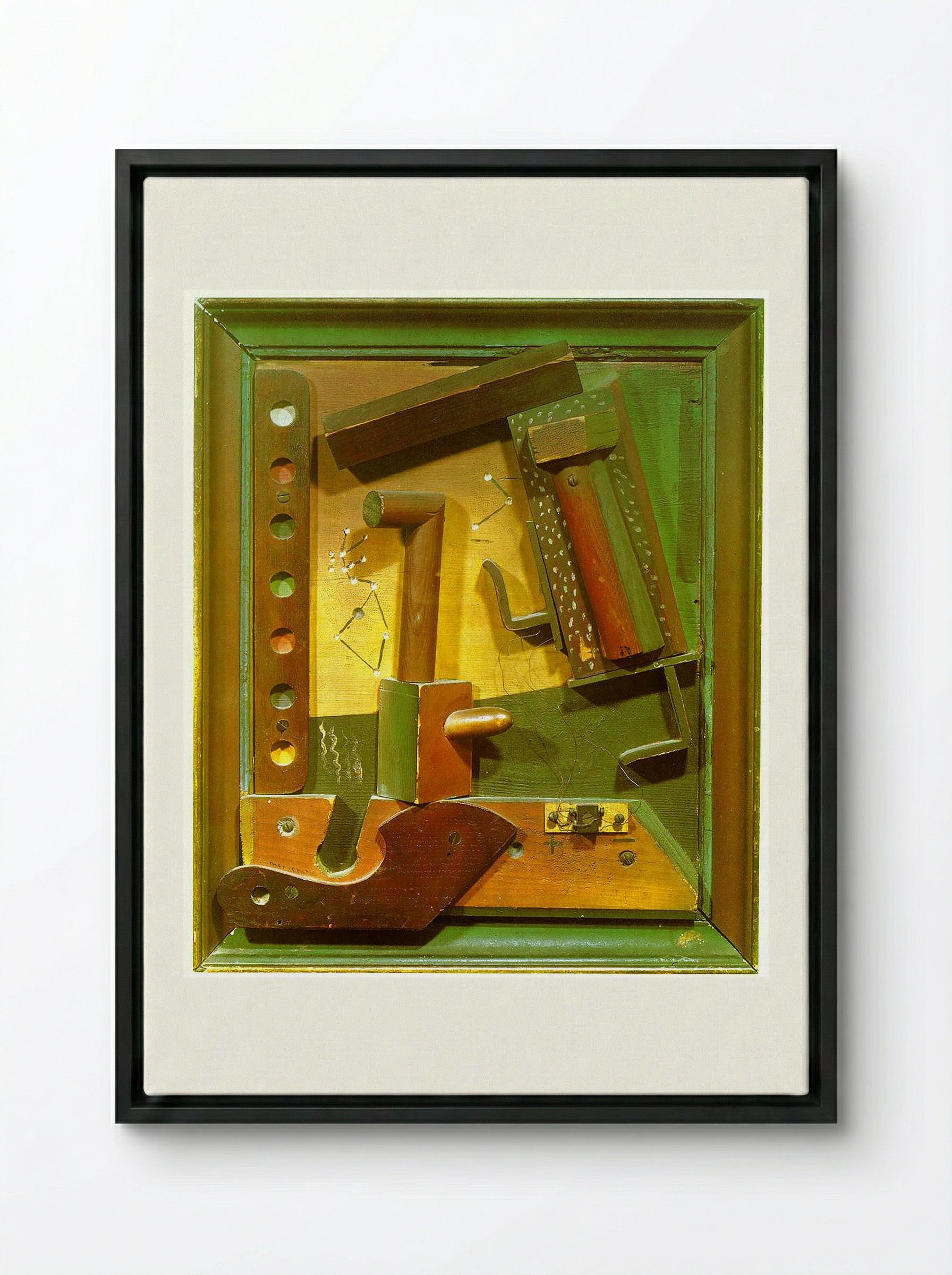 Fruit of a Long Experience - Kurt Schwitters - Framed Canvas Black