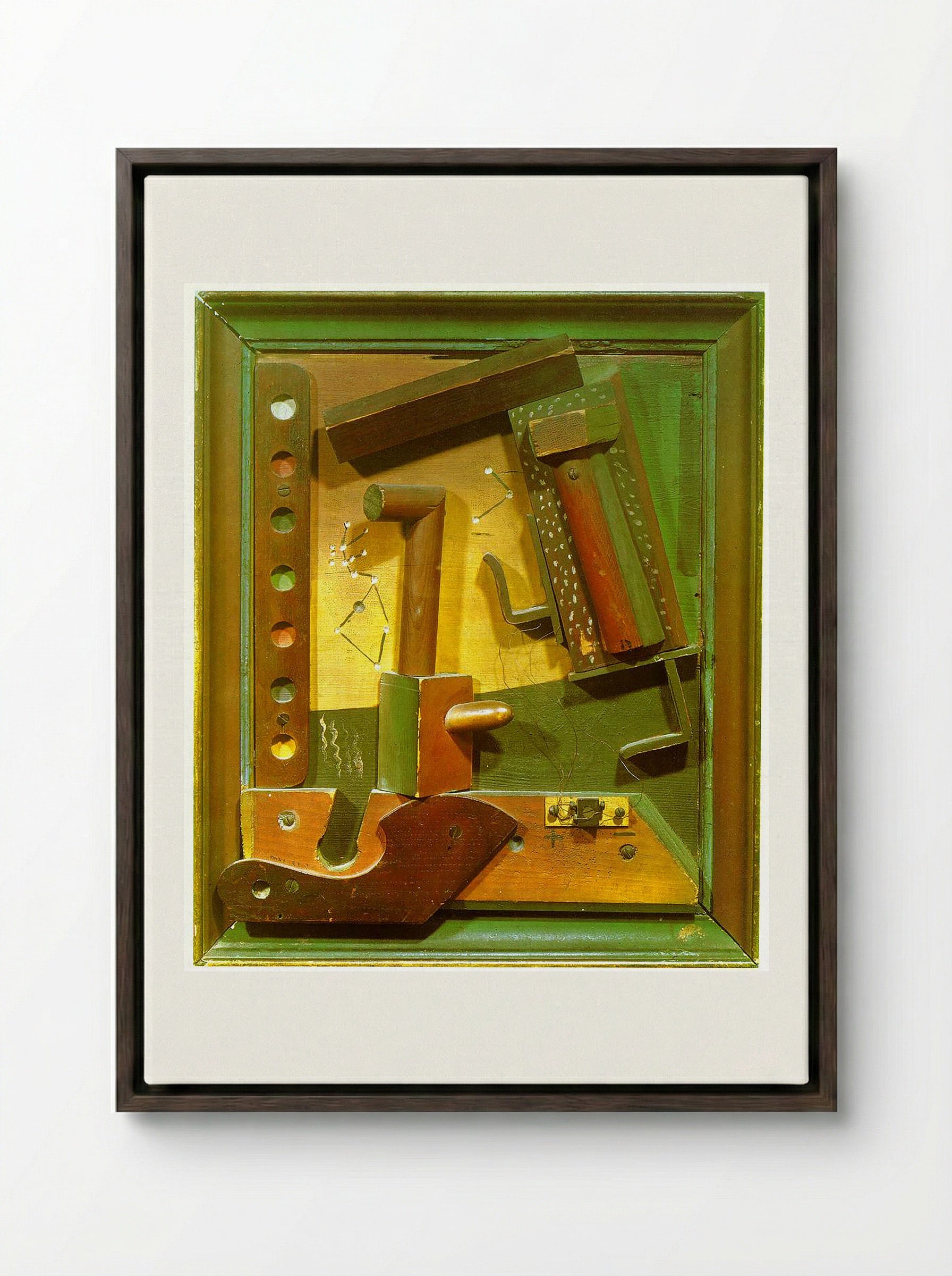 Fruit of a Long Experience - Kurt Schwitters - Framed Canvas Dark Wood