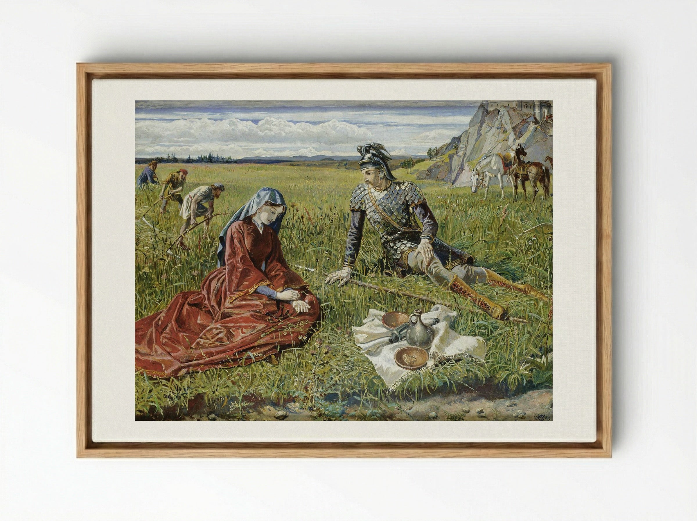 Ruth and Boaz - Julius Schnorr von Carolsfeld - Framed Canvas Wood