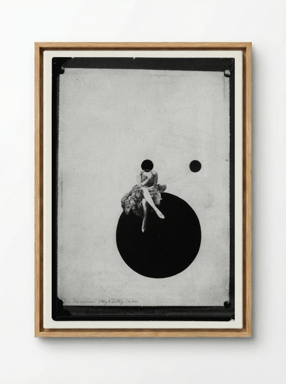 The Olly and Dolly Sisters - László Moholy-Nagy - Framed Canvas Wood