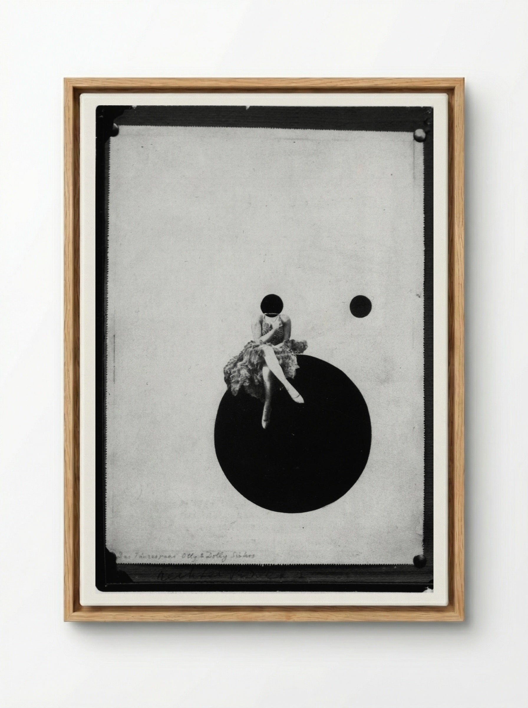 The Olly and Dolly Sisters - László Moholy-Nagy - Framed Canvas Wood
