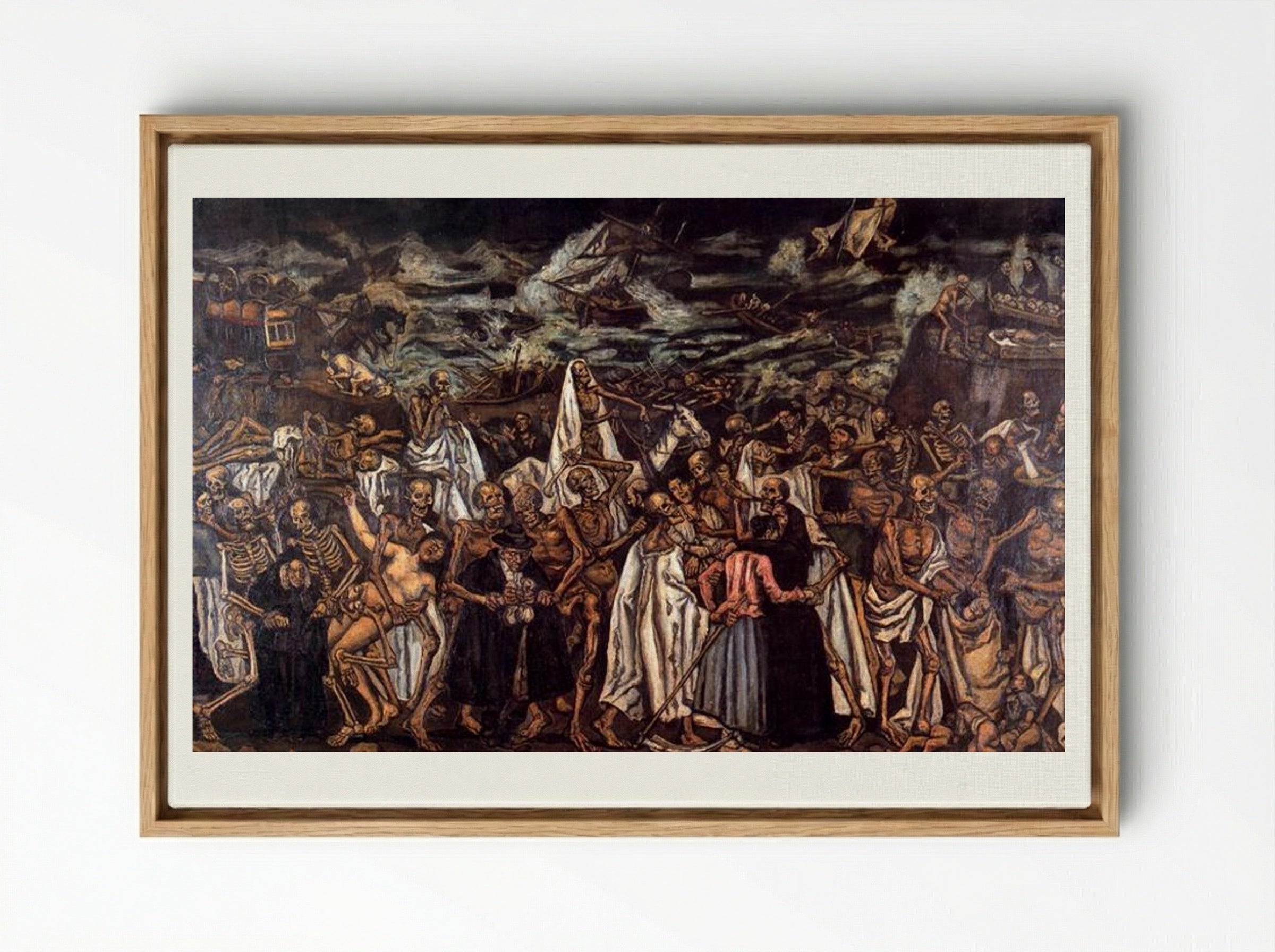 The End of the World - José Gutiérrez Solana - Framed Canvas Wood