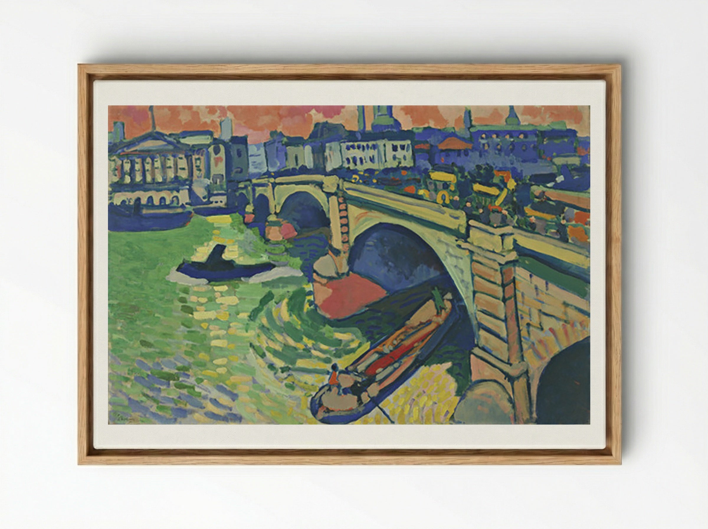 London Bridge - André Derain - Framed Canvas Wood