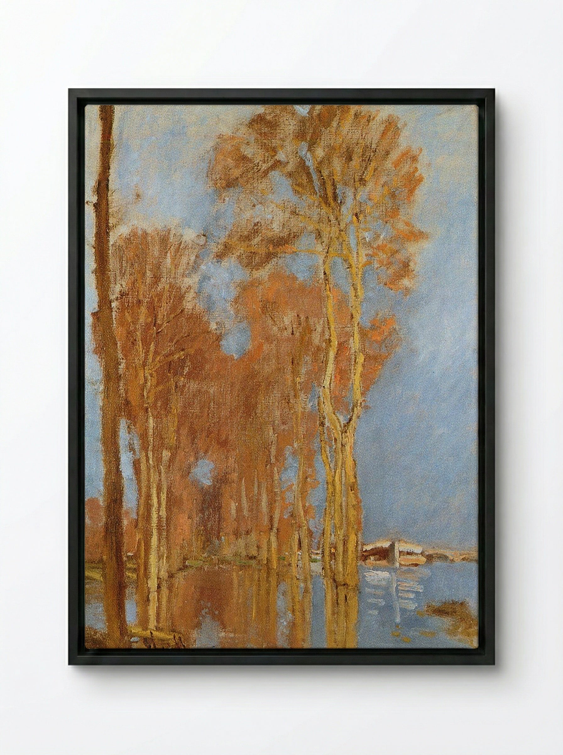 The Flood - Armand Guillaumin - Framed Canvas Black