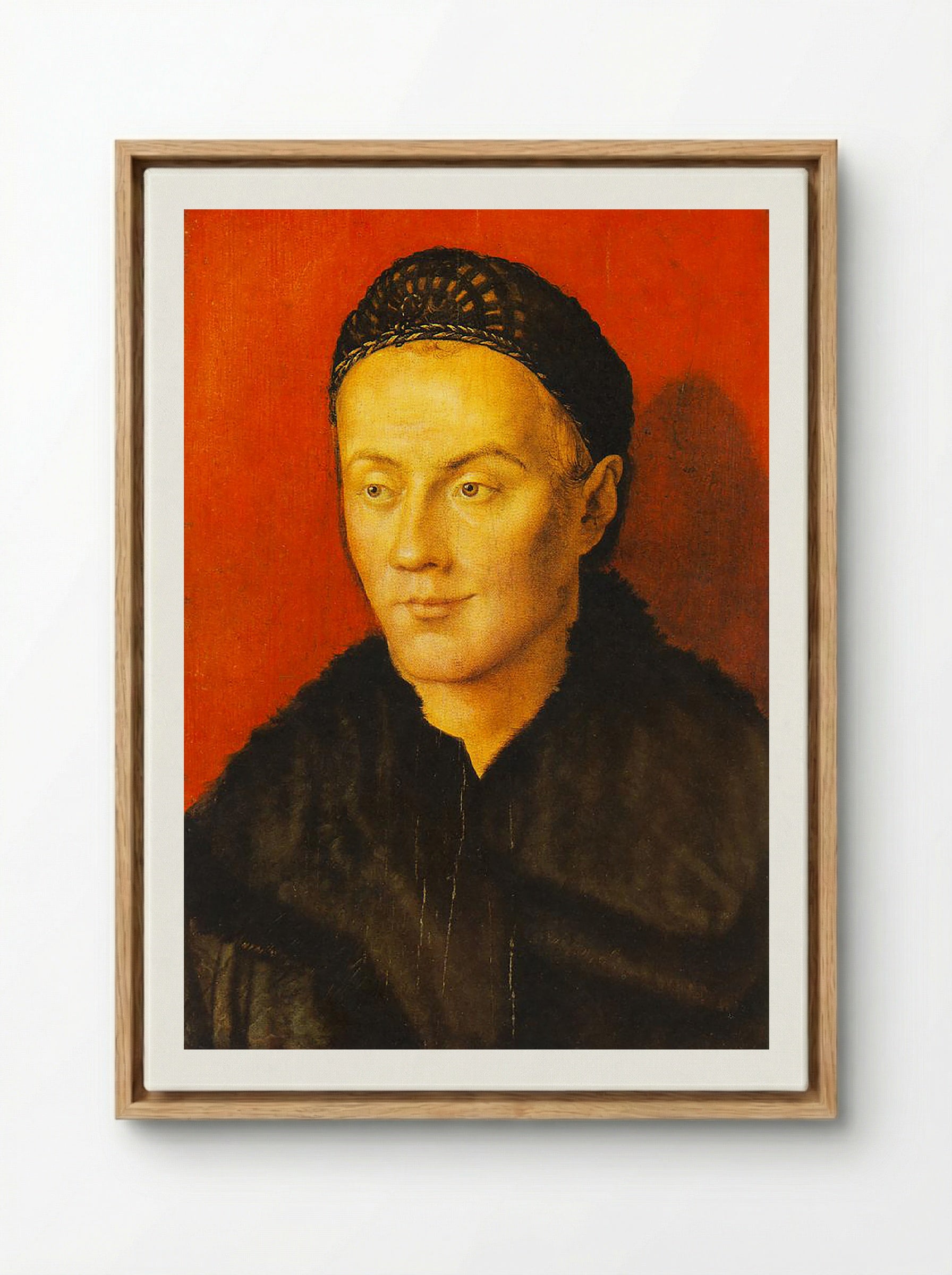 Portrait of a Man - Hans Holbein the Younger - Framed Canvas Wood