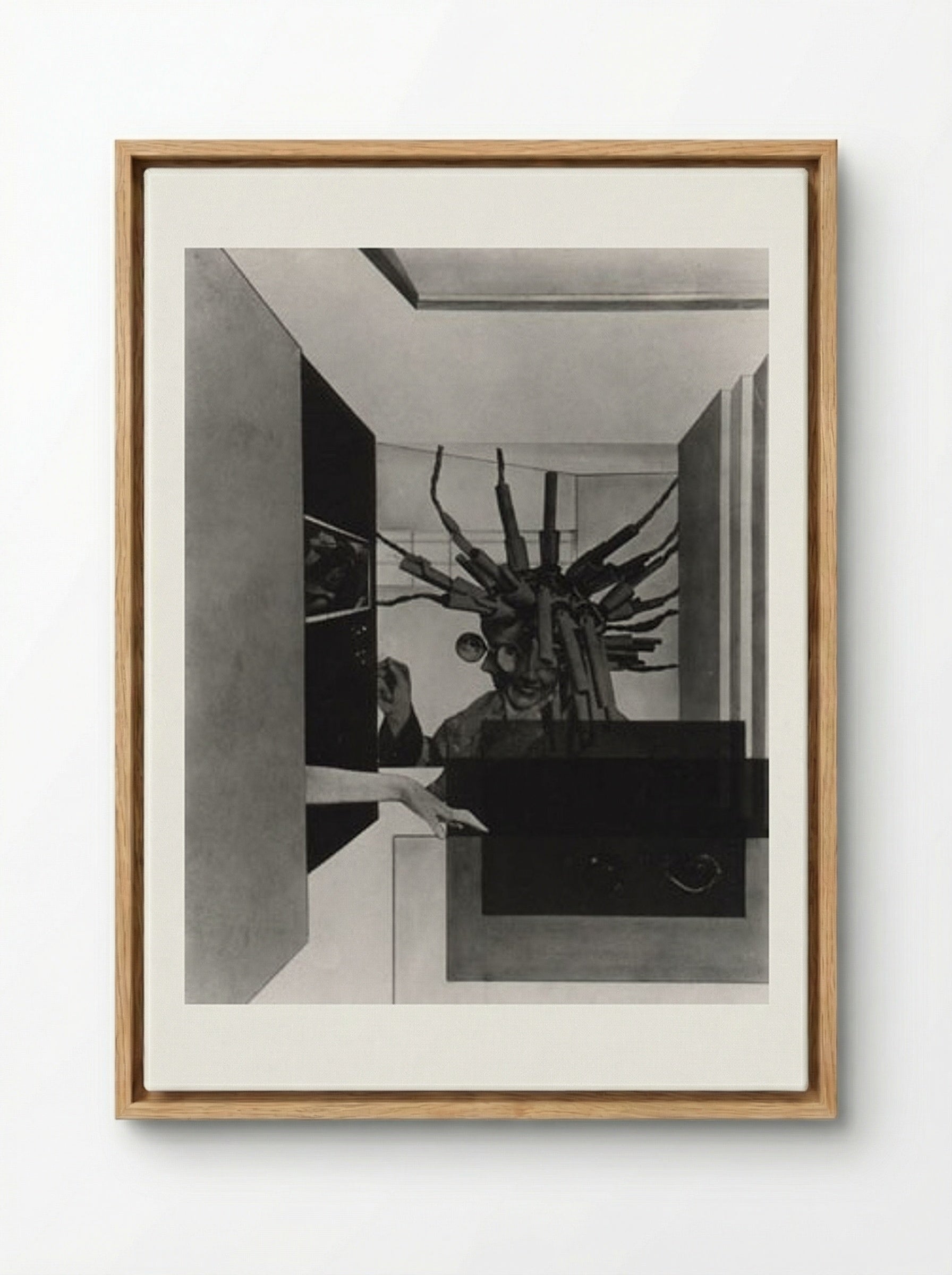The Broken Marriage - Laszlo Moholy-Nagy - Framed Canvas Wood