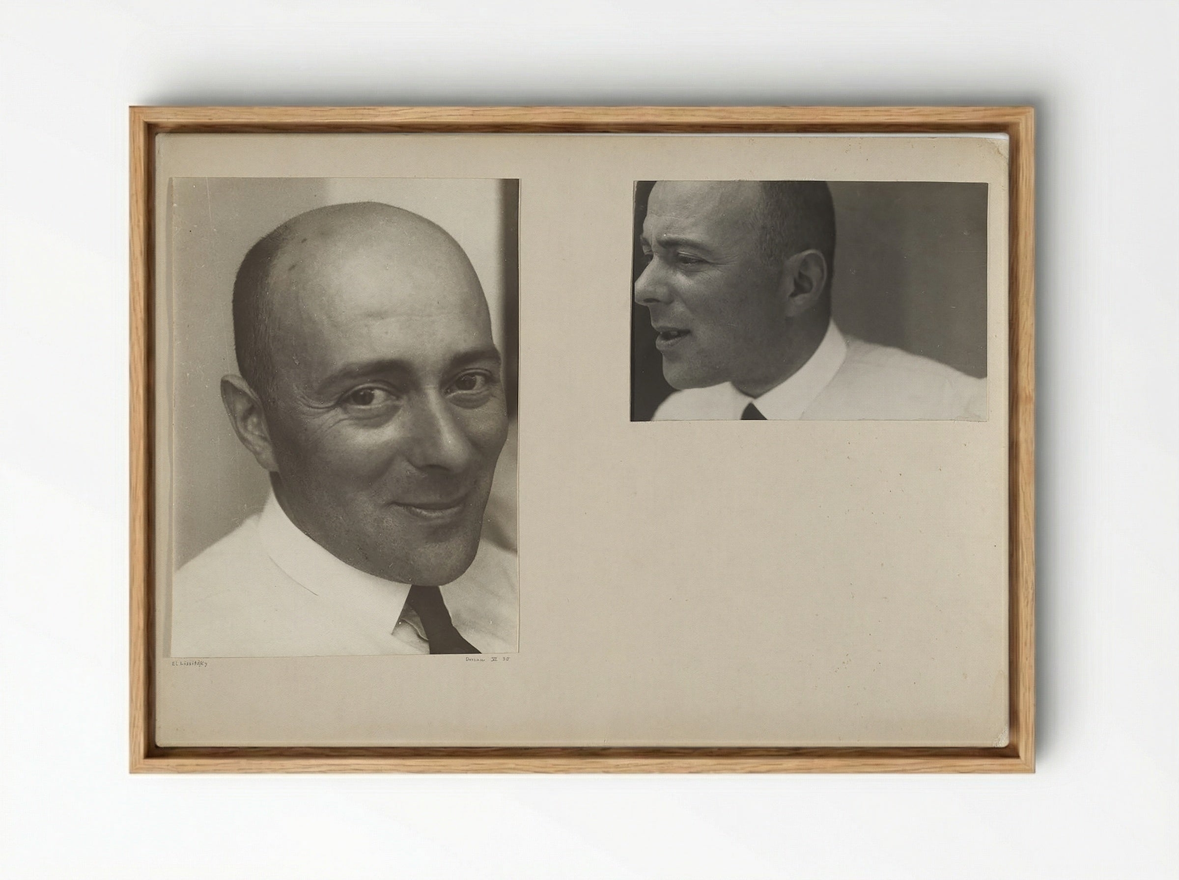 Self-Portrait, Dessau - El Lissitzky - Framed Canvas Wood