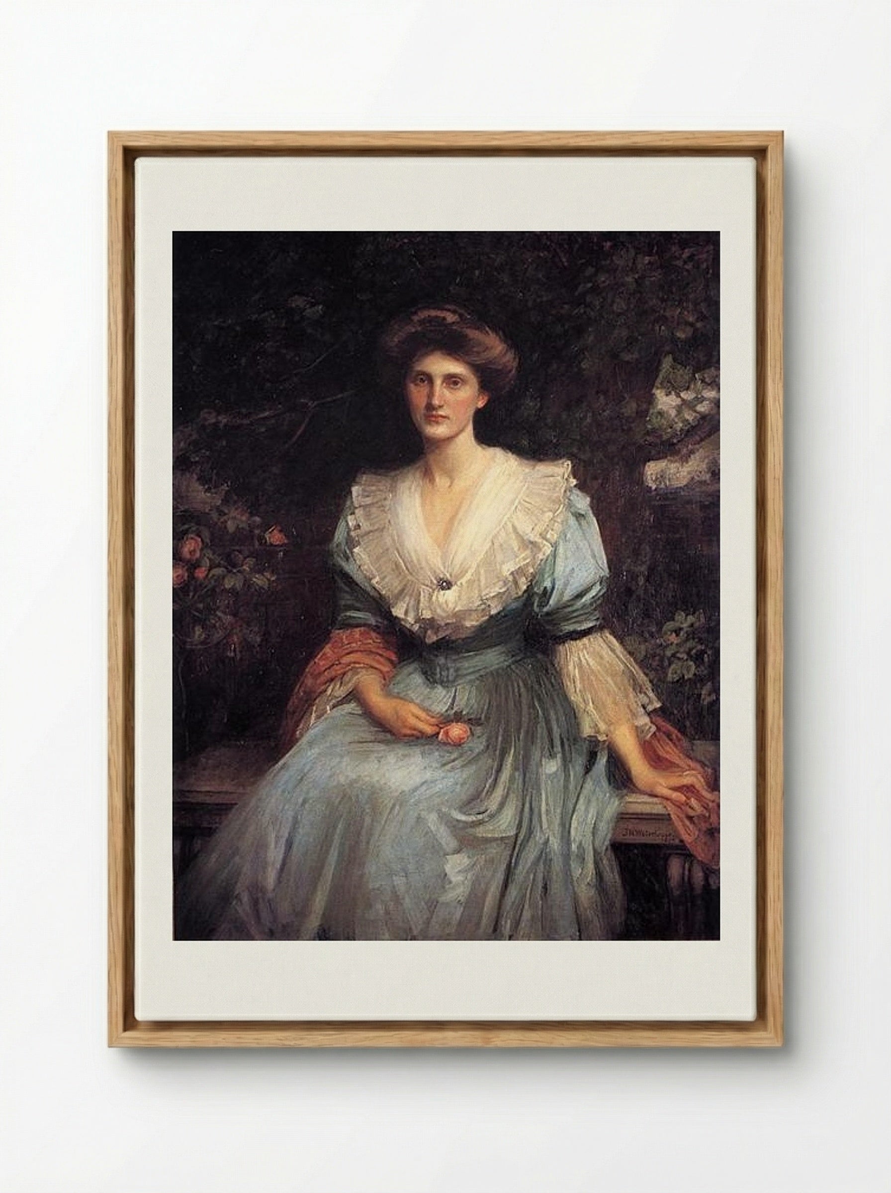 Lady Violet Henderson - John William Waterhouse - Framed Canvas Wood