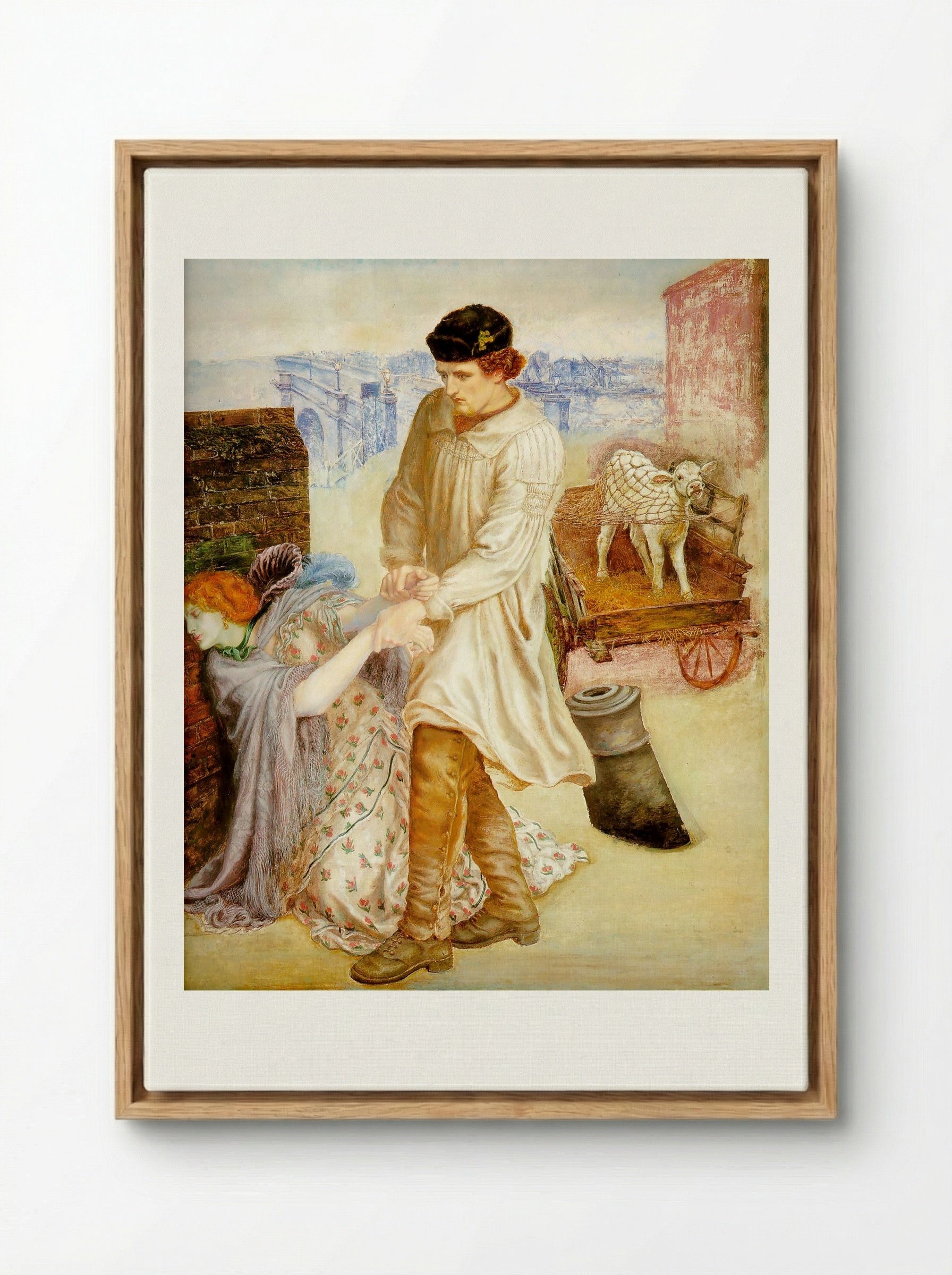 Found - Ford Madox Brown - Framed Canvas Wood