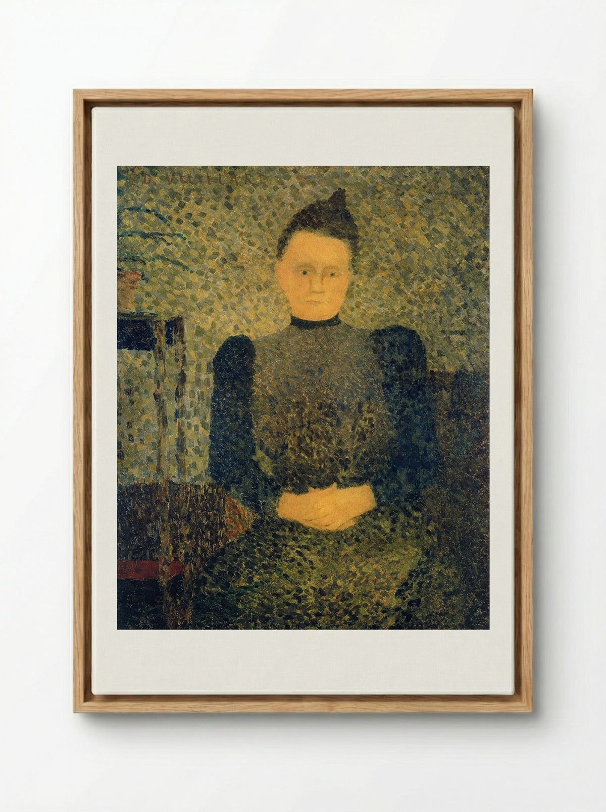 Portrait of Marie Vuillard - Édouard Vuillard - Framed Canvas Wood