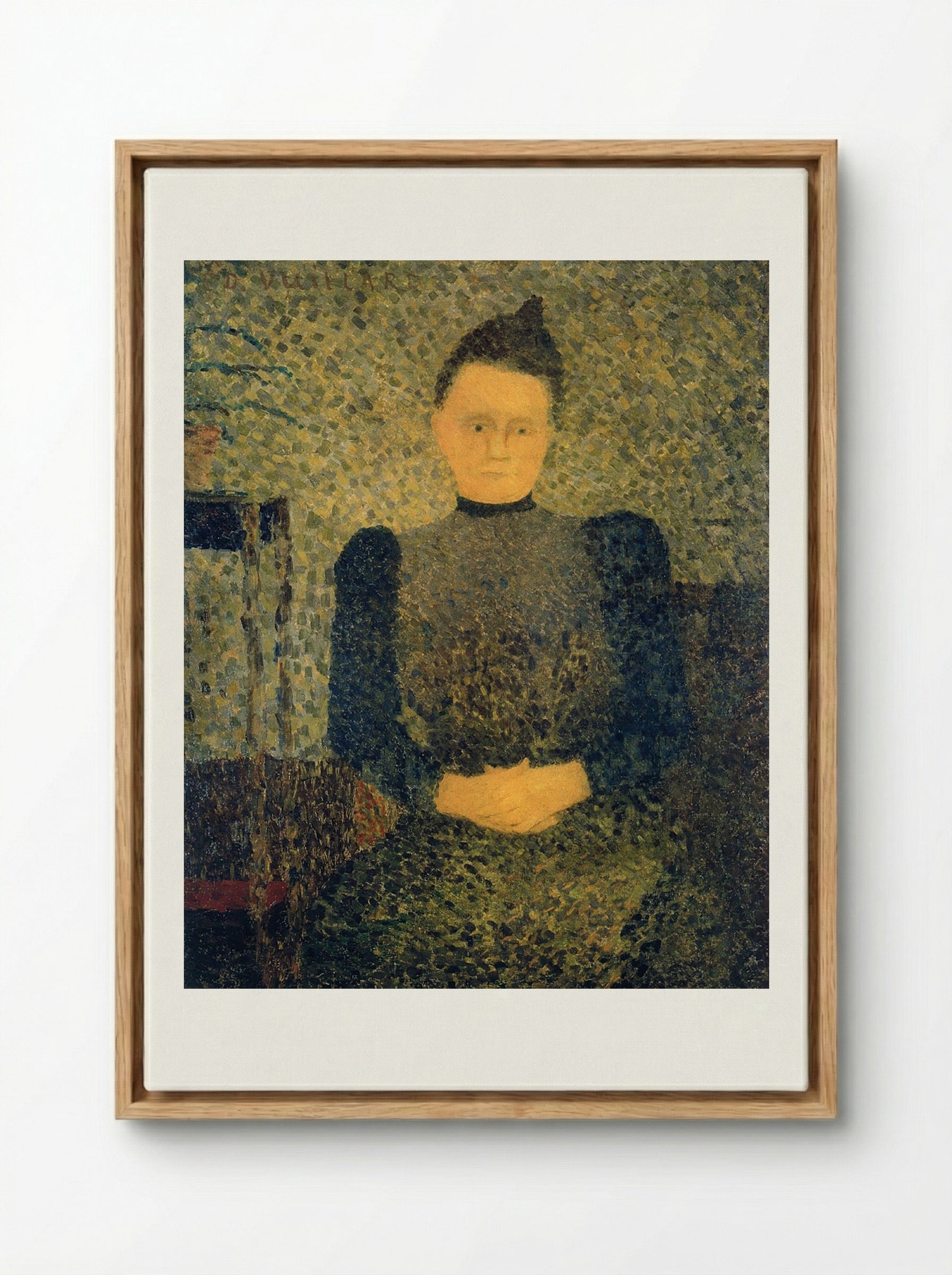Portrait of Marie Vuillard - Édouard Vuillard - Framed Canvas Wood