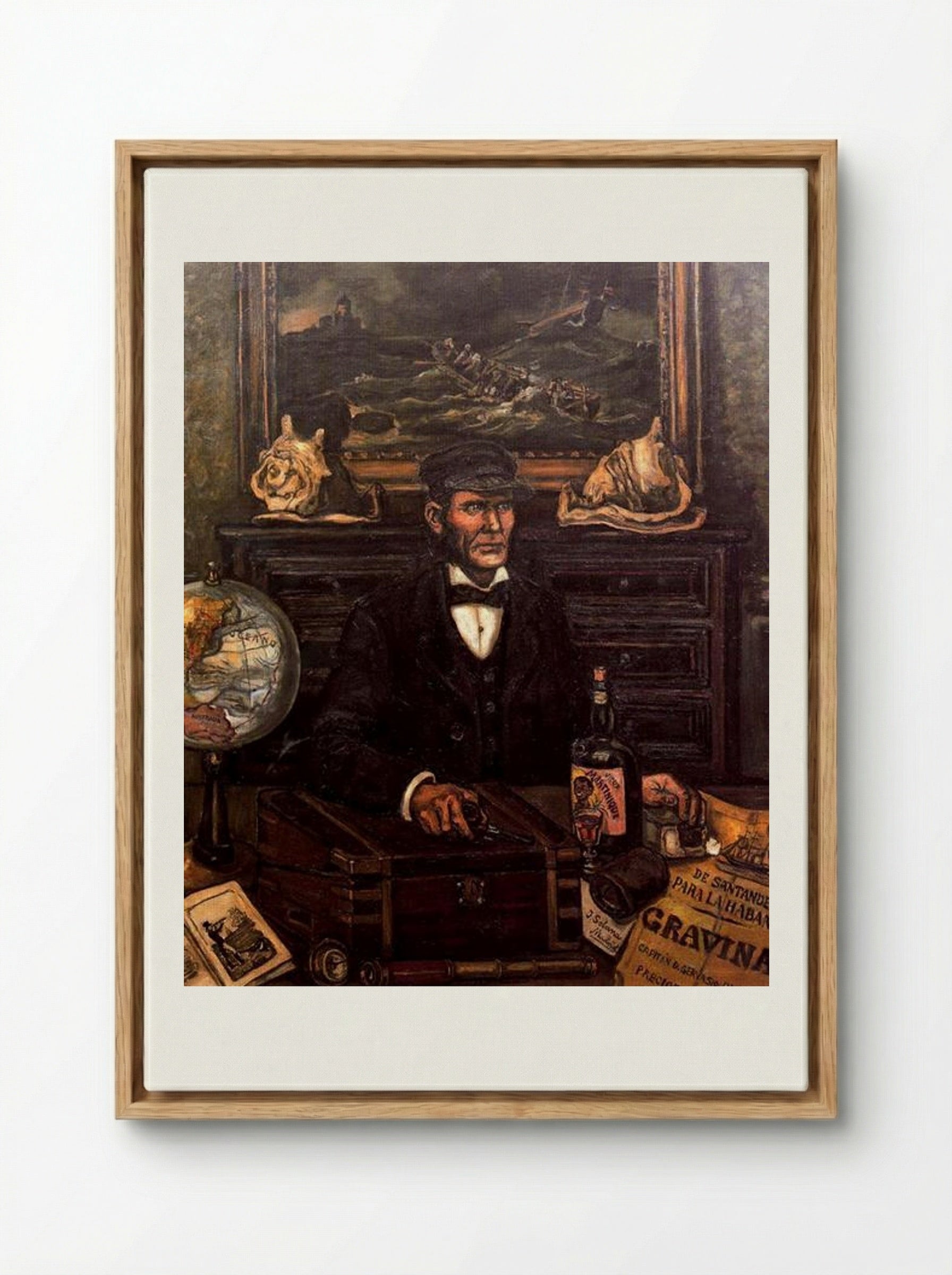 The Merchant Captain - José Gutiérrez Solana - Framed Canvas Wood