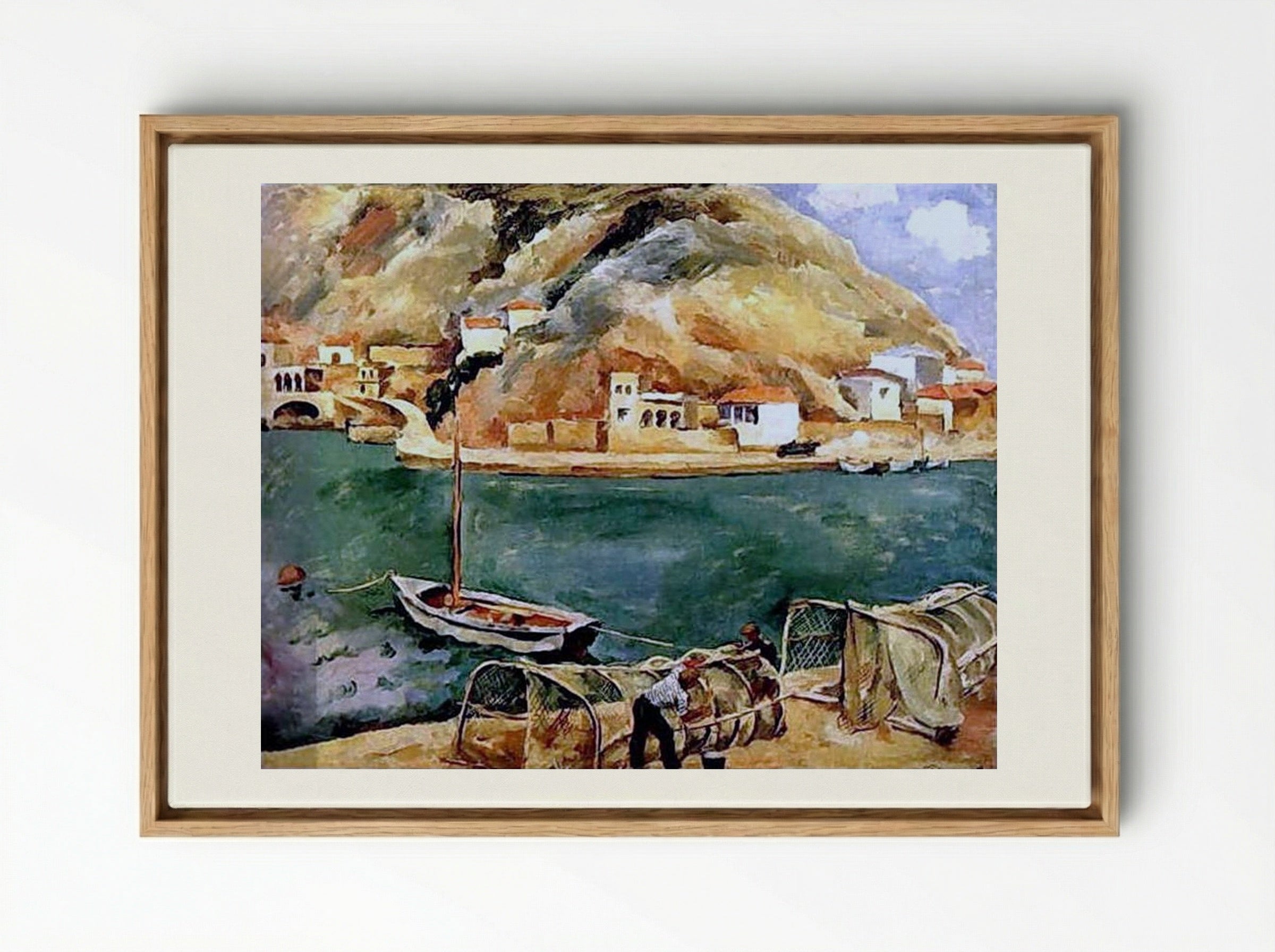 Balaklava. Fishing Nets - Pyotr Konchalovsky - Framed Canvas Wood