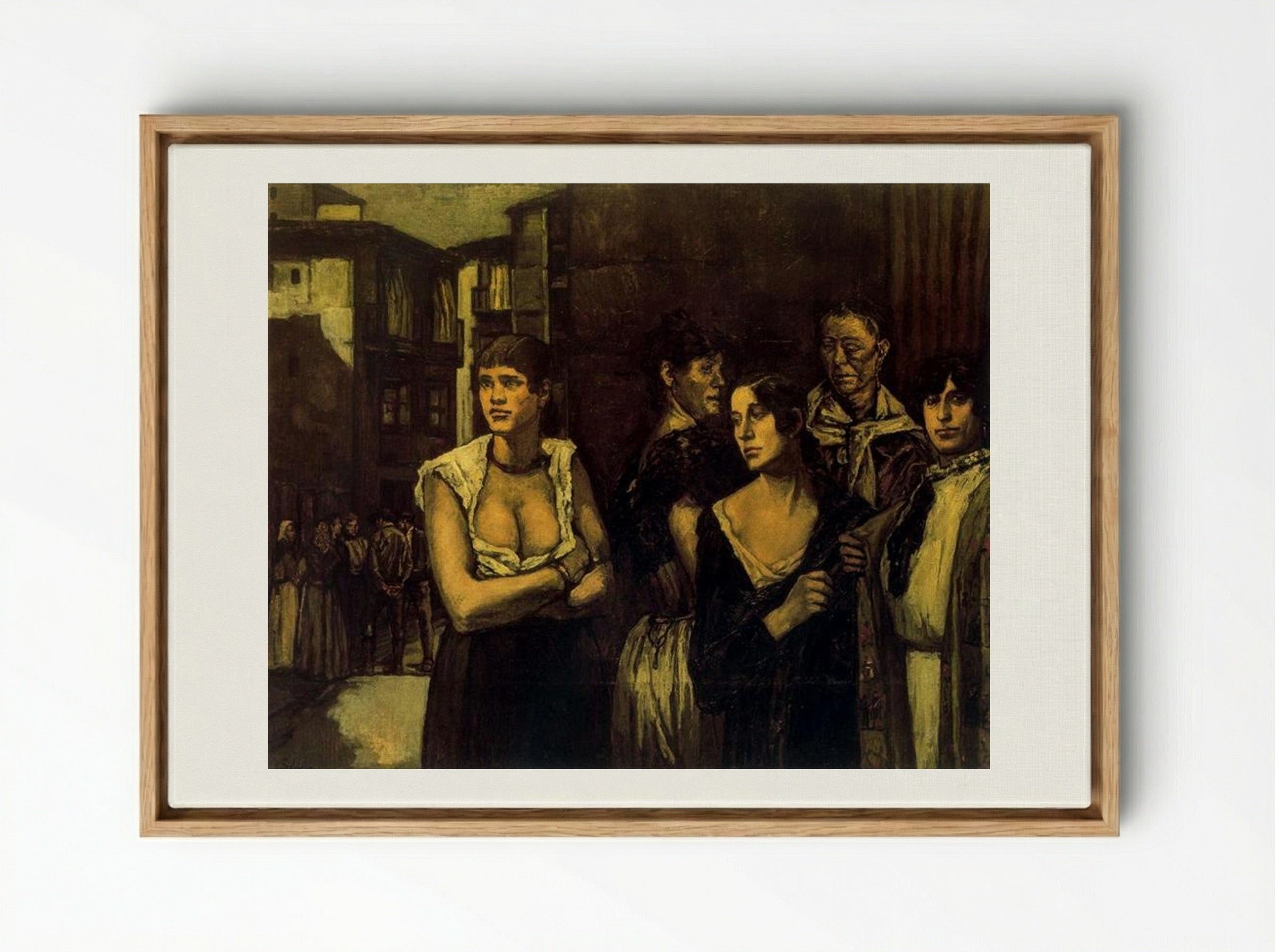 Women of Life - José Gutiérrez Solana - Framed Canvas Wood