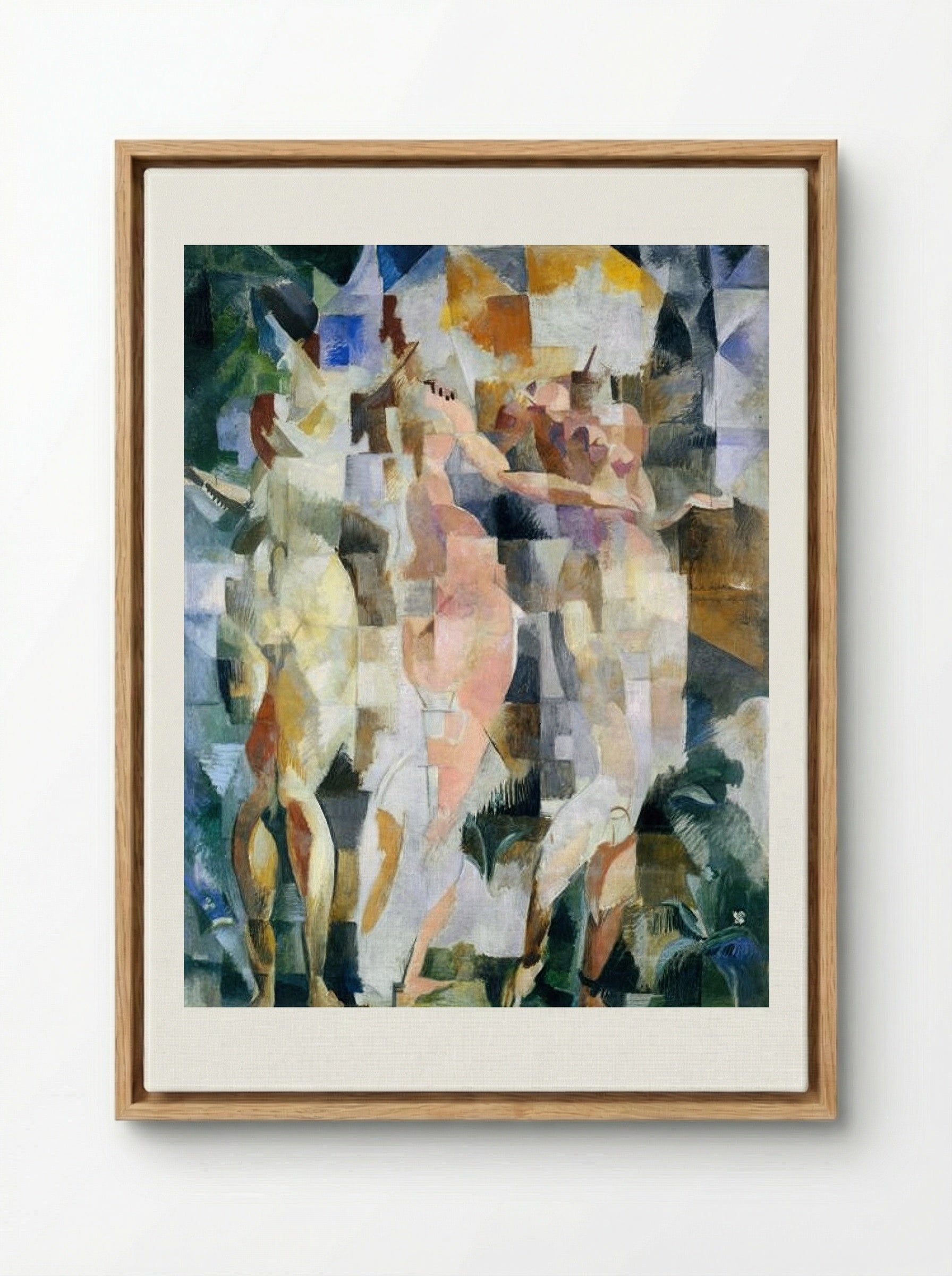 The Three Graces - Robert Delaunay - Framed Canvas Wood