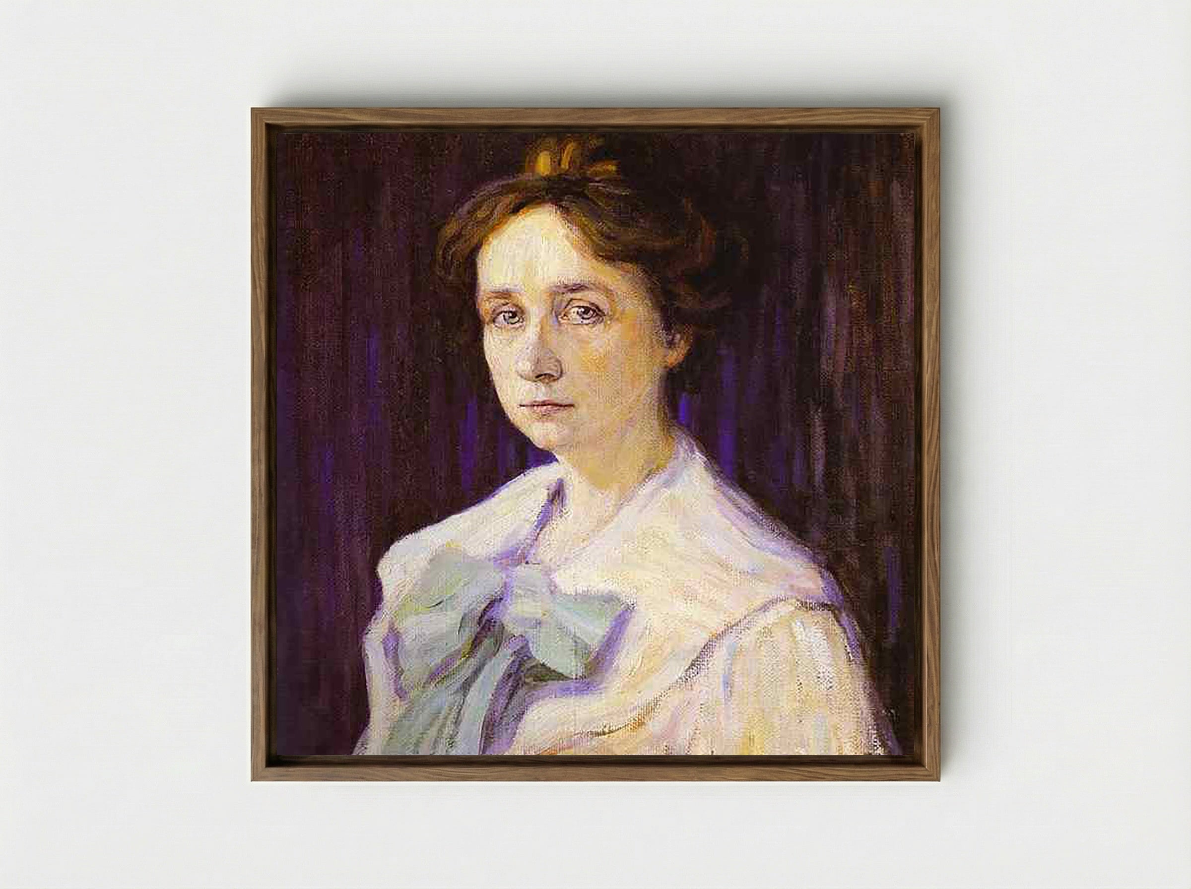 Portrait of Marianne Werefkin - Gabriele Münter - Framed Canvas Wood