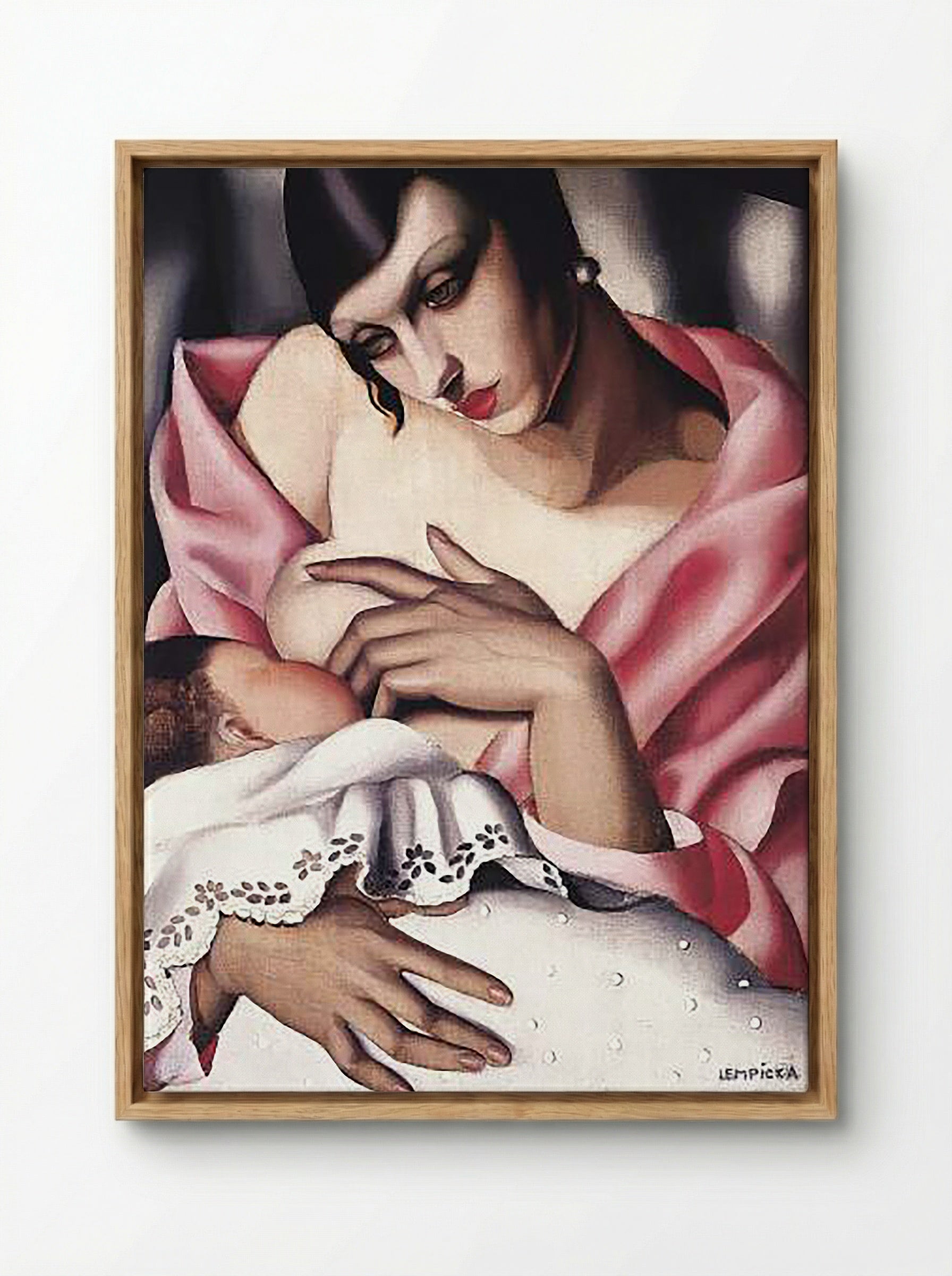 Maternity - Tamara de Lempicka - Framed Canvas Wood