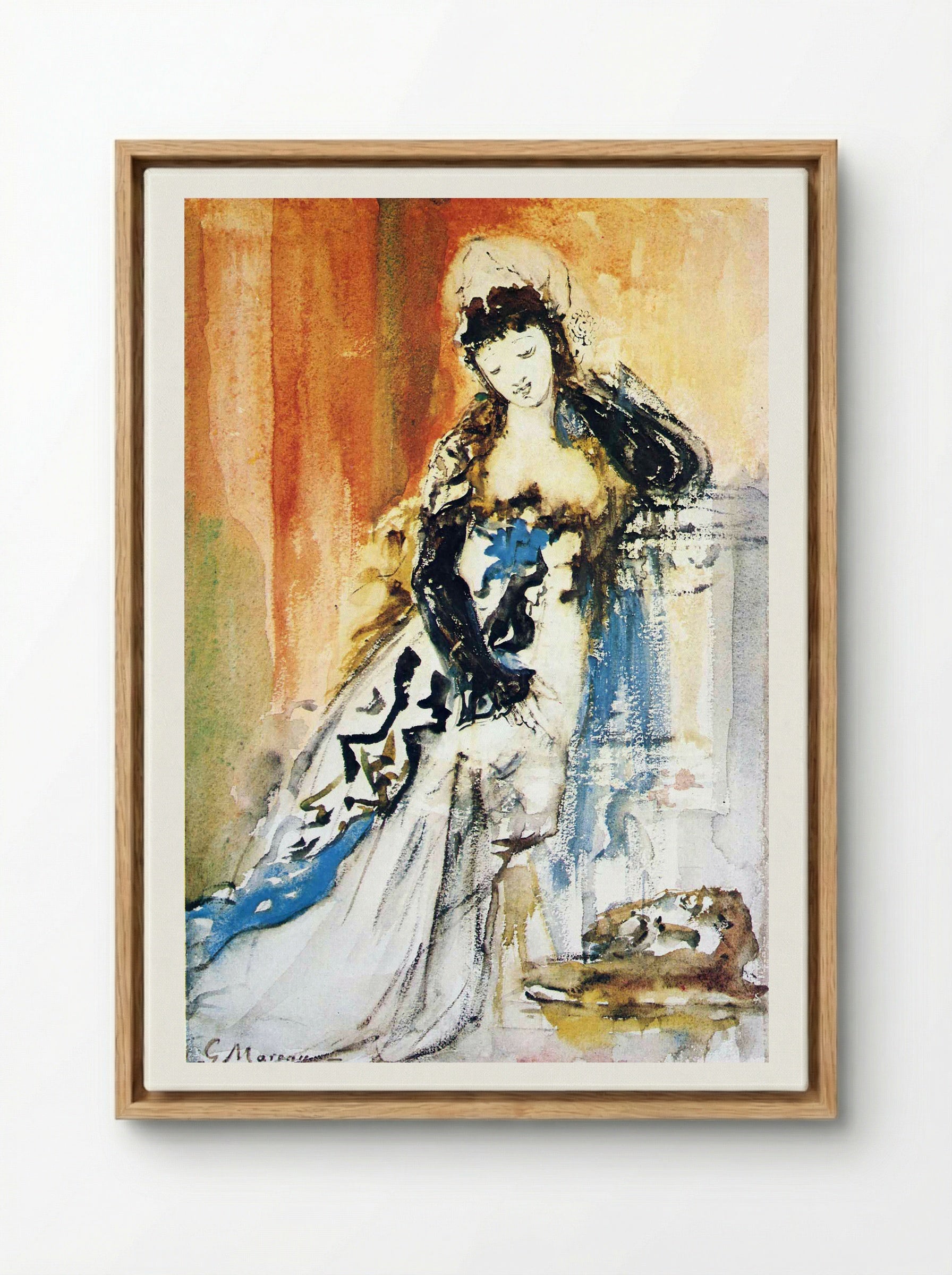 Salome - Charles Maurin - Framed Canvas Wood