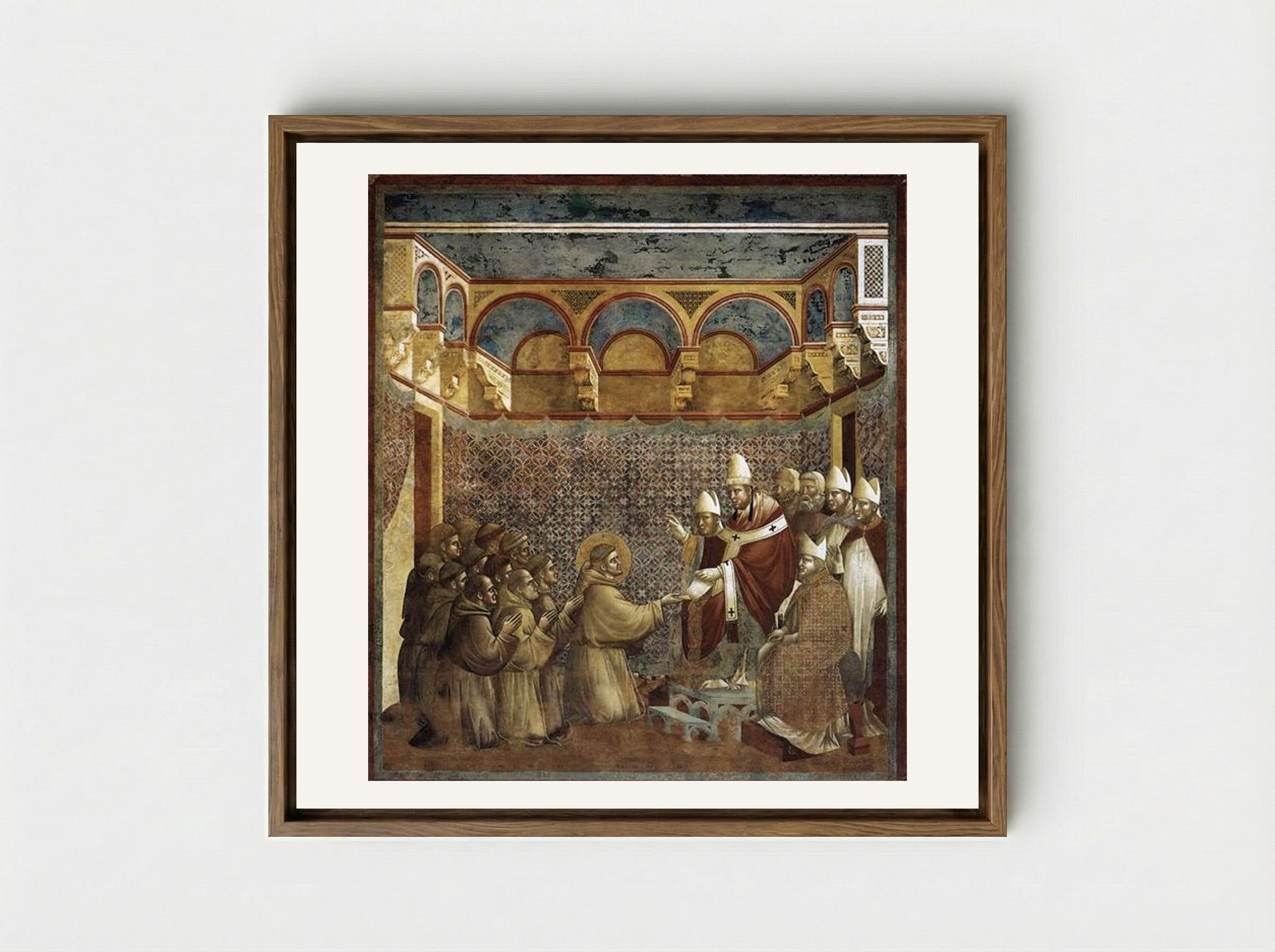 Confirmation of the Rule - Giotto di Bondone - Framed Canvas Wood