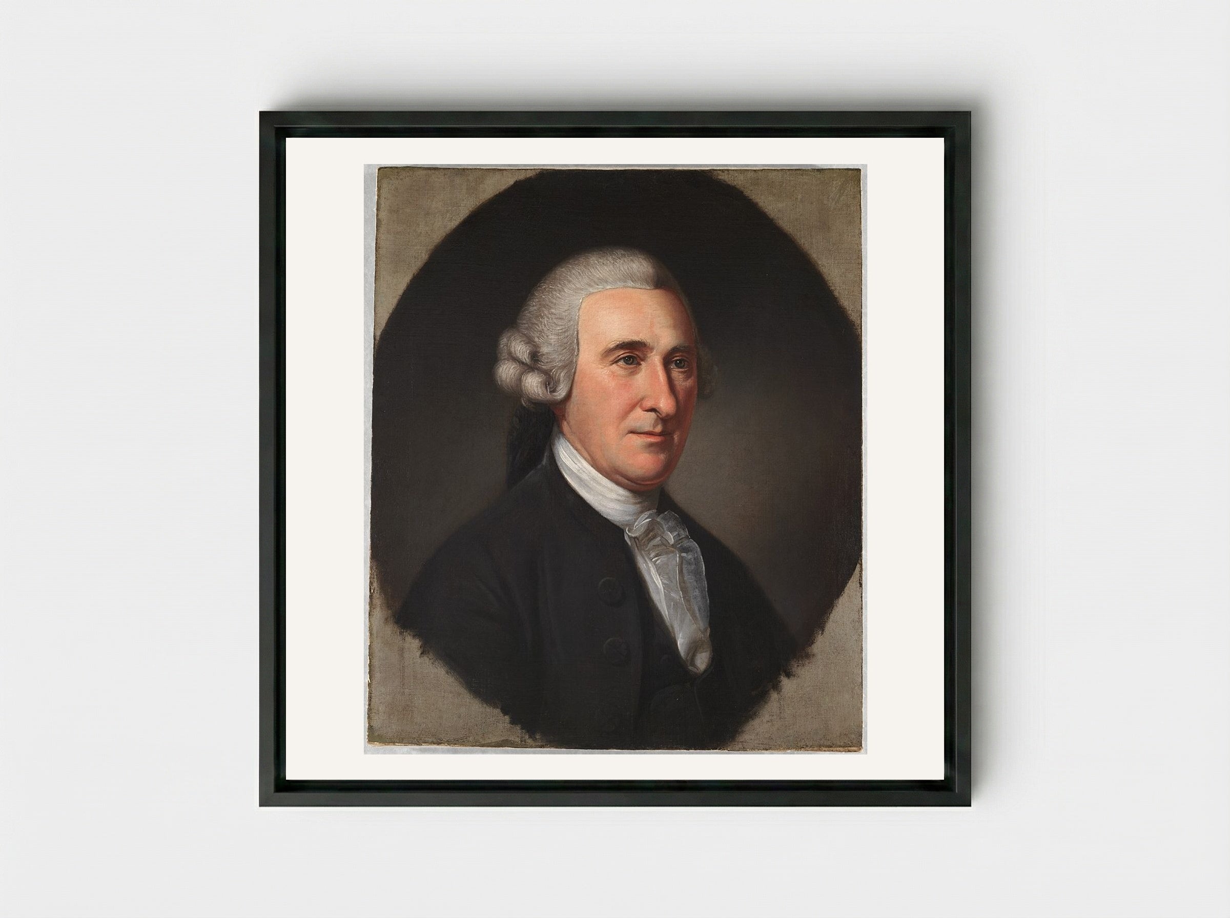 Thomas McKean - Charles Willson Peale - Framed Canvas Black