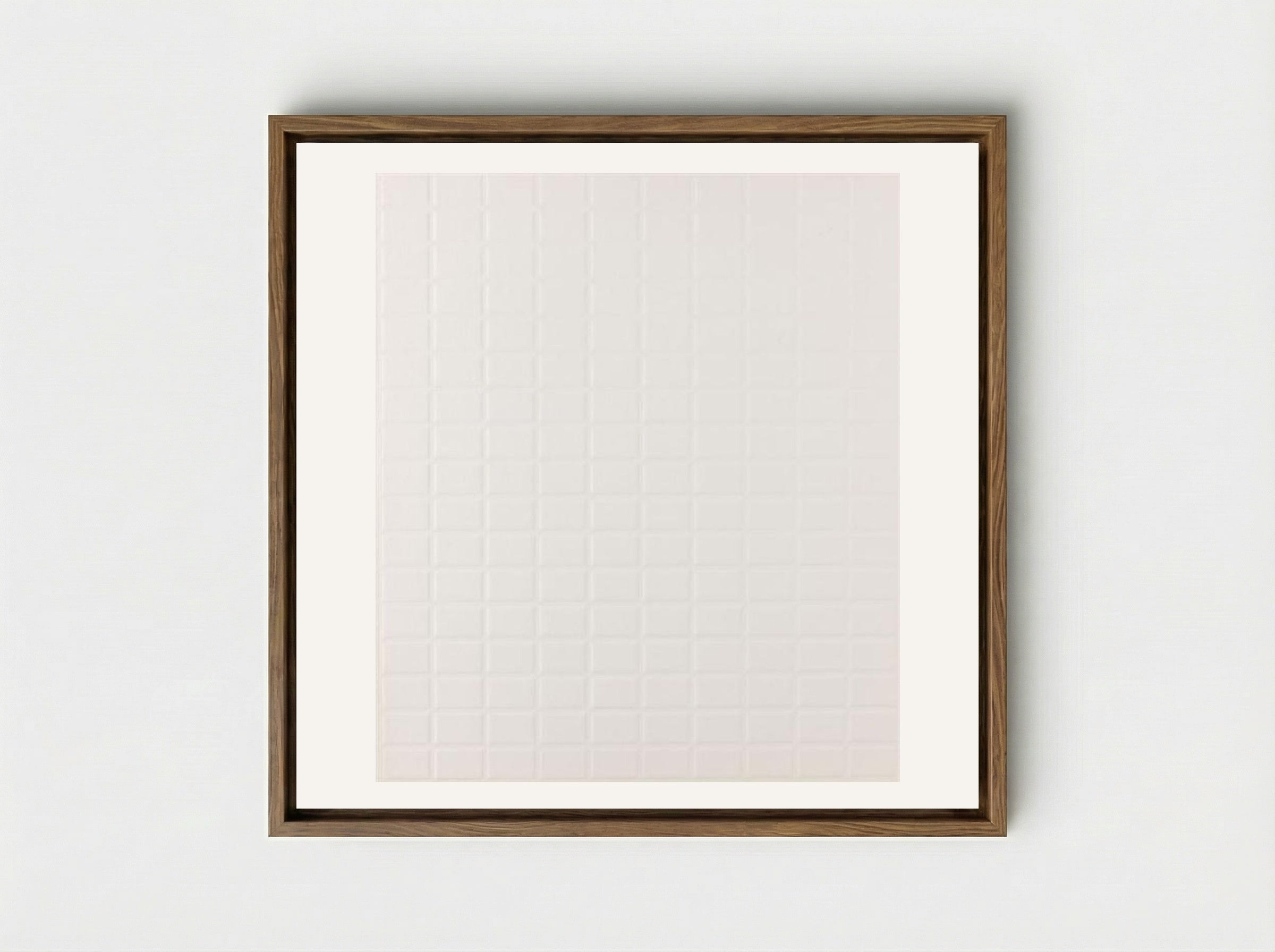 Untitled (Grid Relief) - Jan Schoonhoven - Framed Canvas Wood