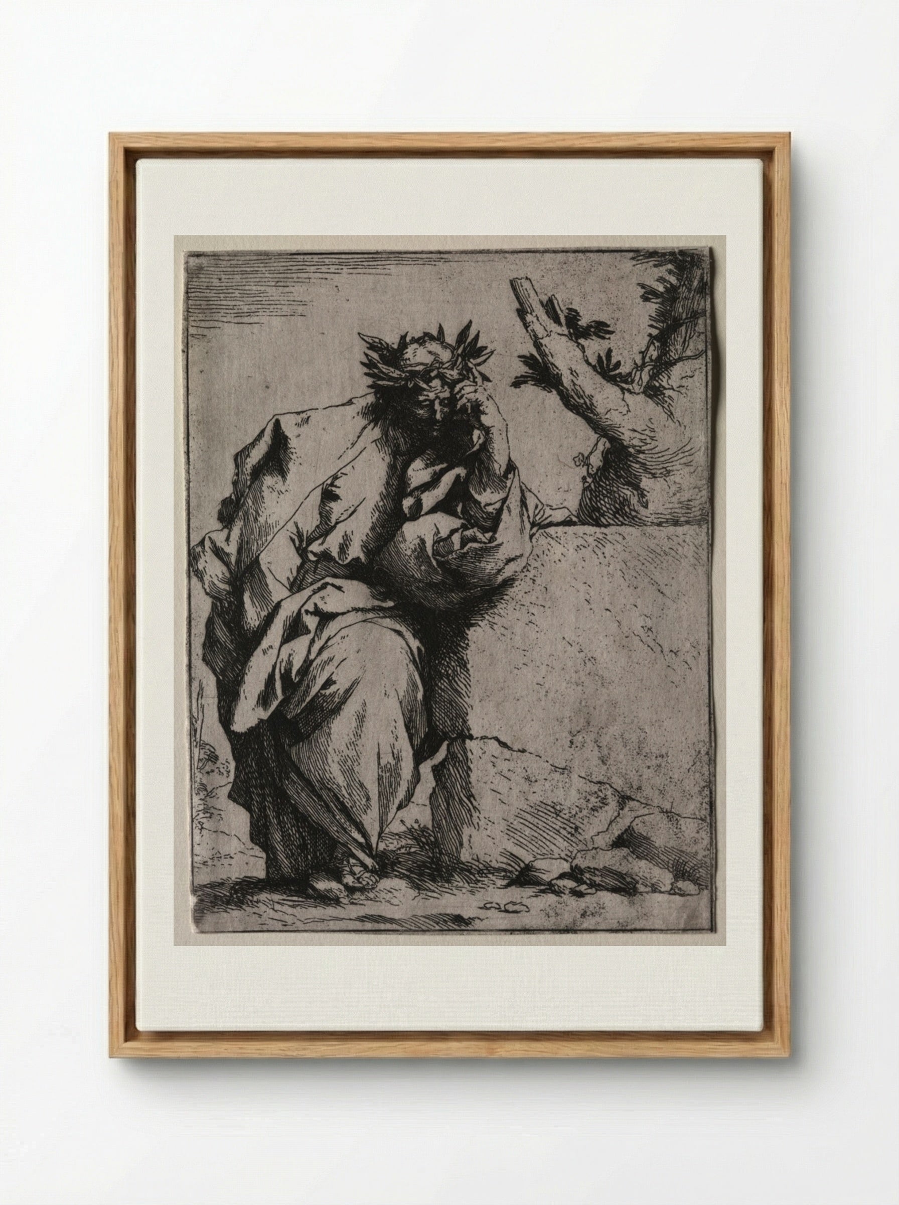 Virgil - Jusepe de Ribera - Framed Canvas Wood