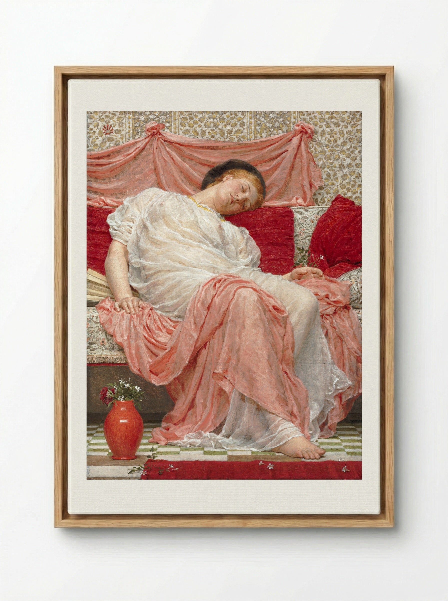 Jasmine - Albert Joseph Moore - Framed Canvas Wood