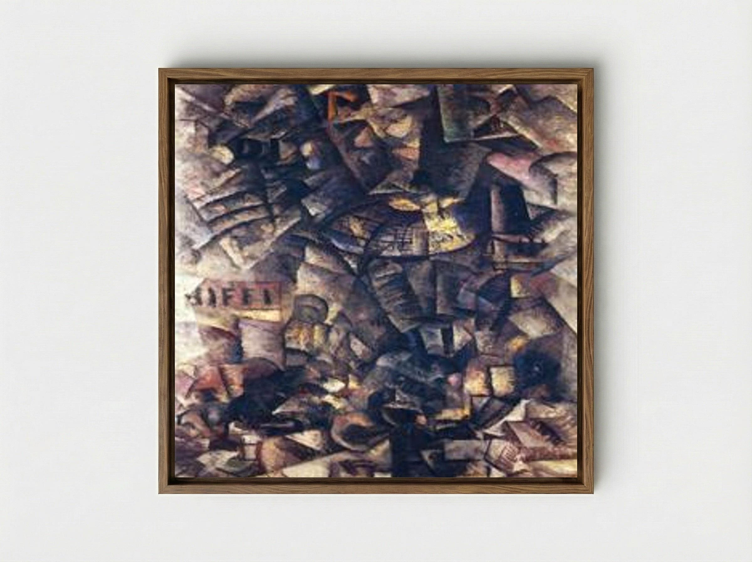 Galleria in Milan - Carlo Carrà - Framed Canvas Wood