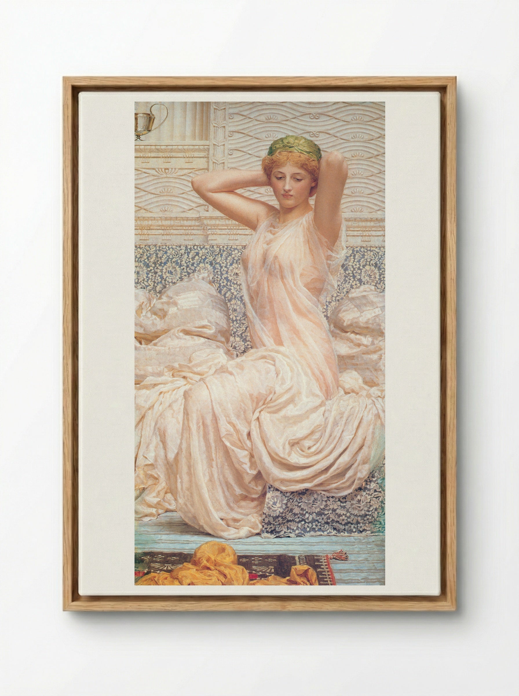 Silver - Albert Joseph Moore - Framed Canvas Wood