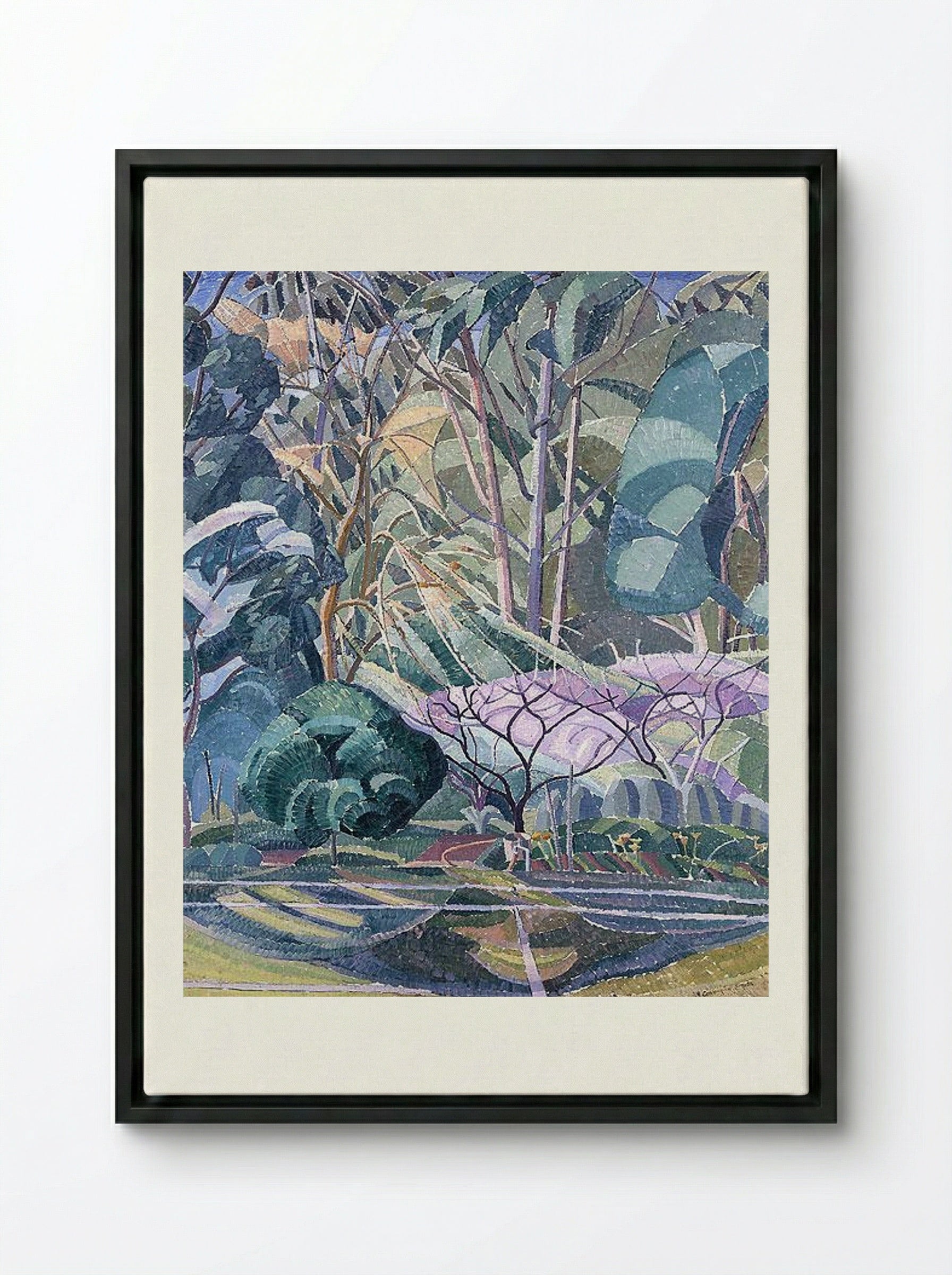 Trees - Grace Cossington Smith - Framed Canvas Black