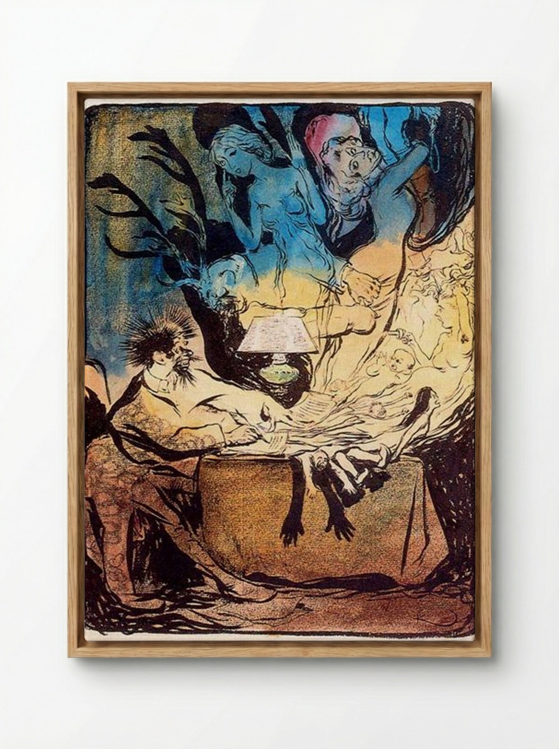 The Novelist - František Kupka - Framed Canvas Wood